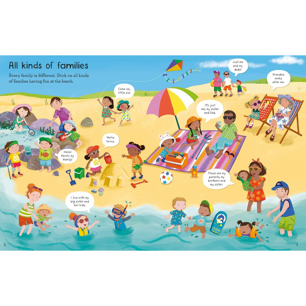 Usborne First Sticker Book Families