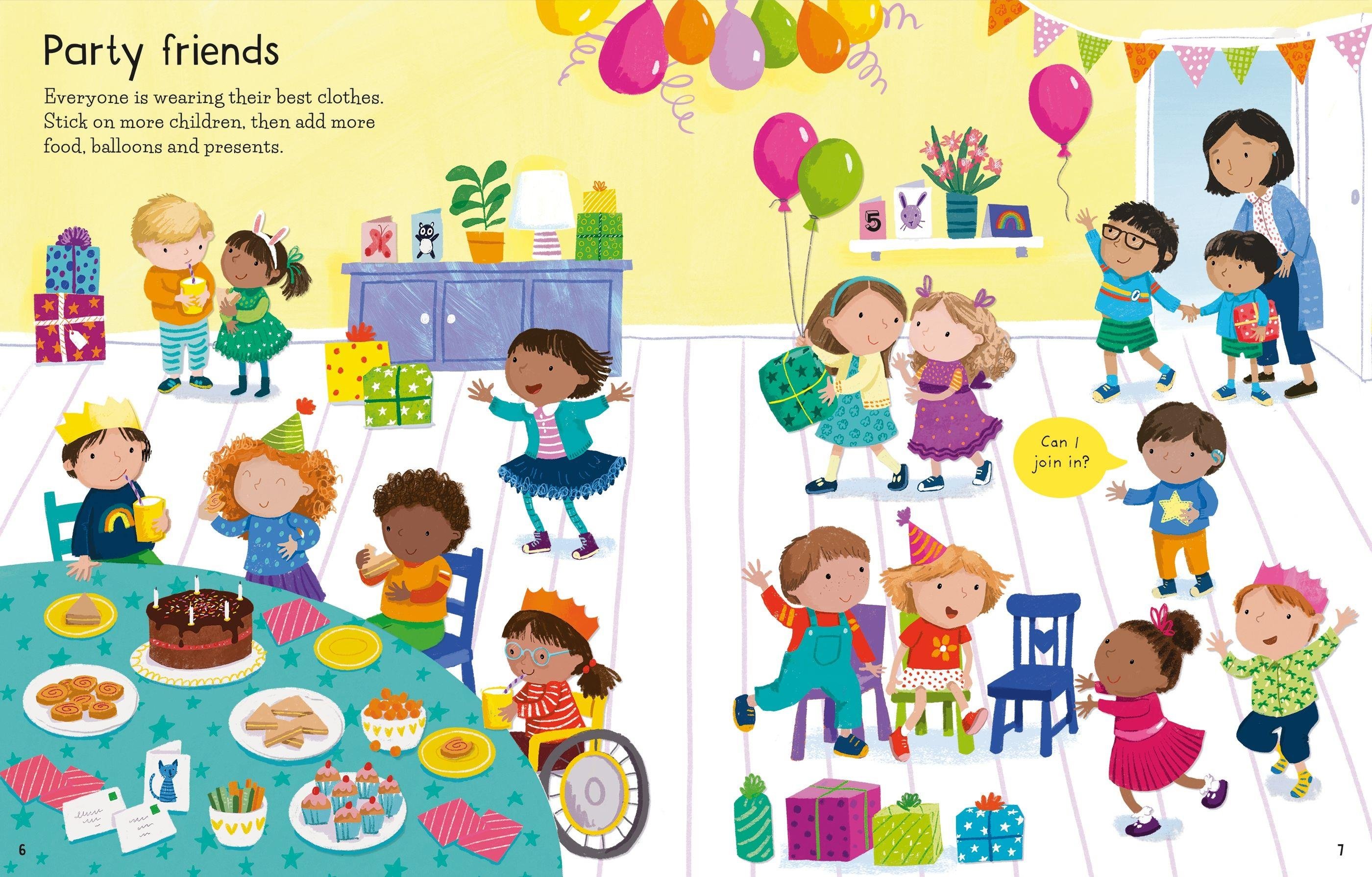 Usborne First Sticker Book My Friends