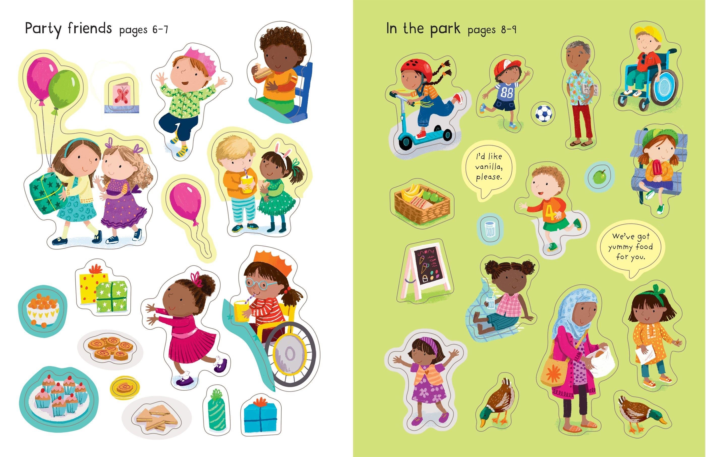 Usborne First Sticker Book My Friends