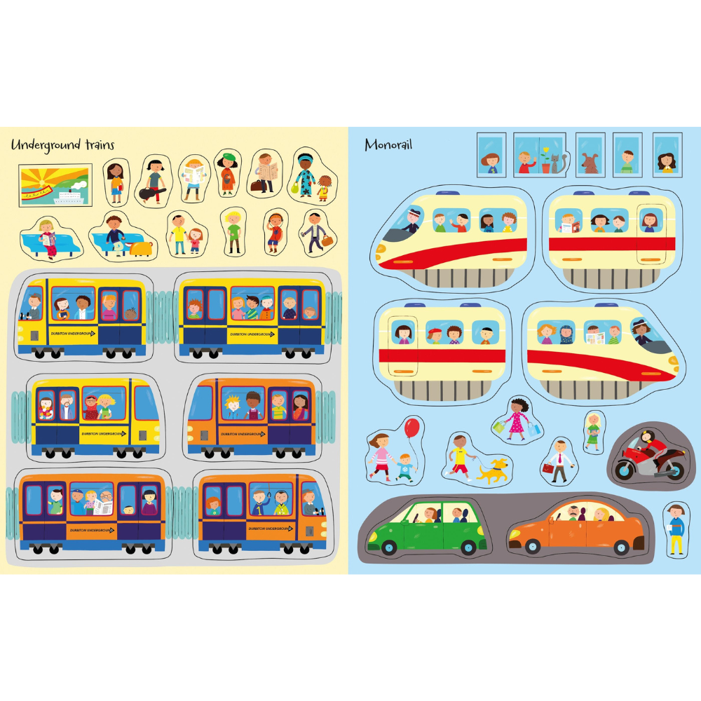 Usborne First Sticker Book Trains