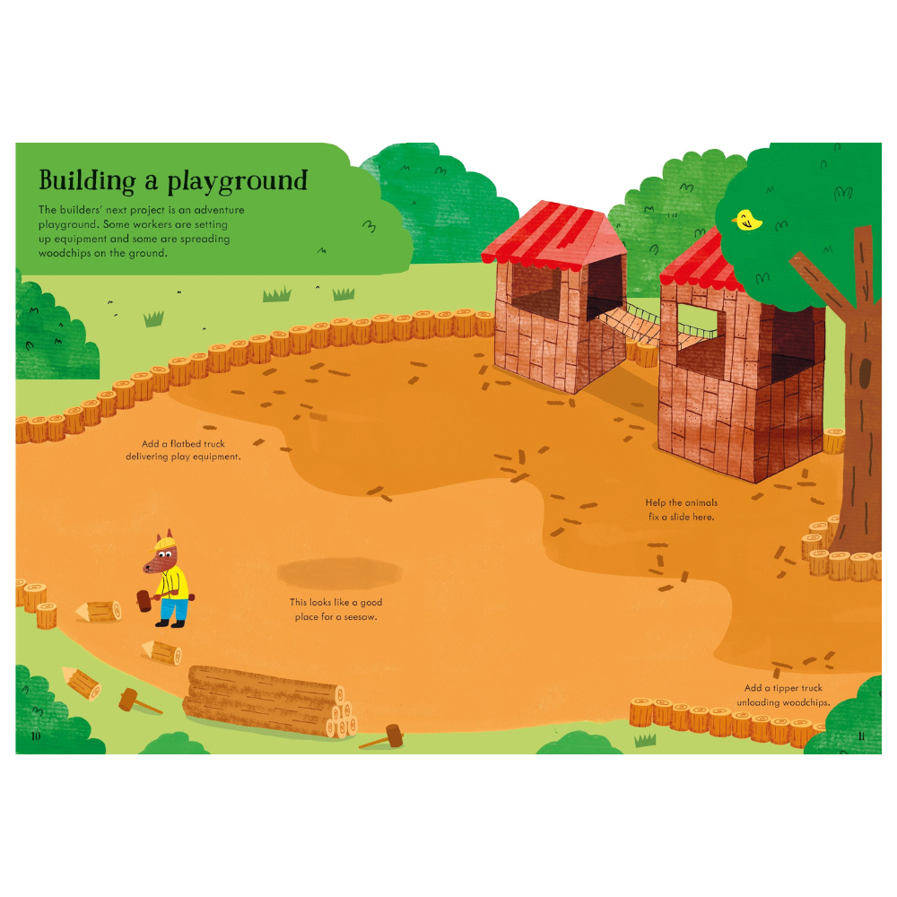 Usborne Little First Stickers Building Site