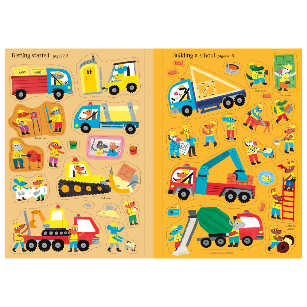 Usborne Little First Stickers Building Site