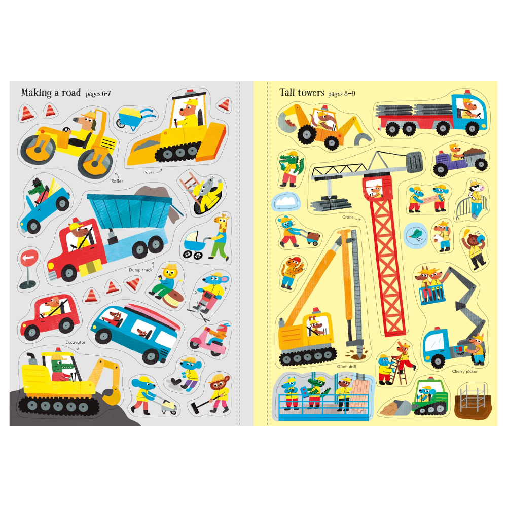 Usborne Little First Stickers Building Site