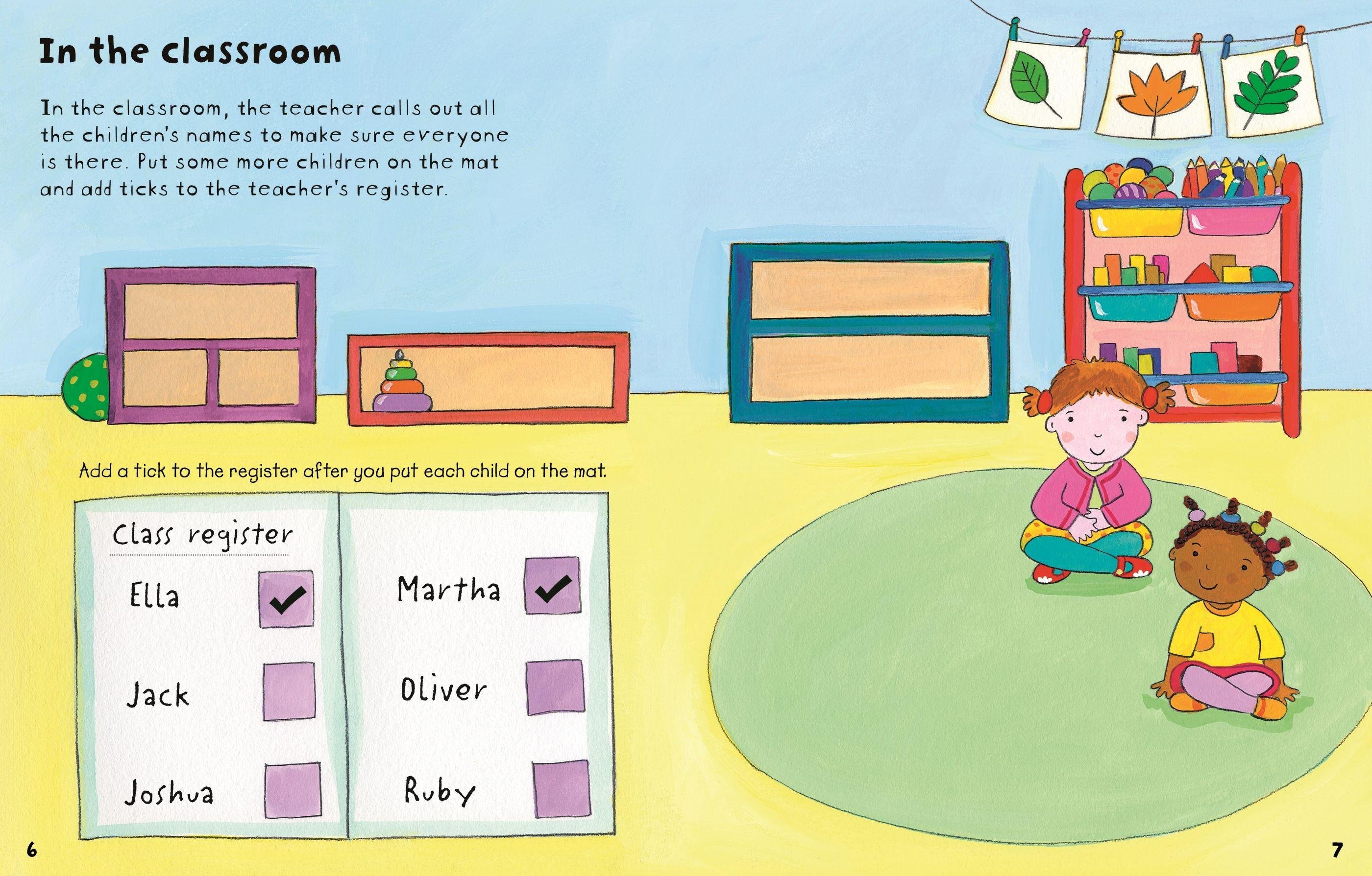 Usborne Starting School Sticker Book