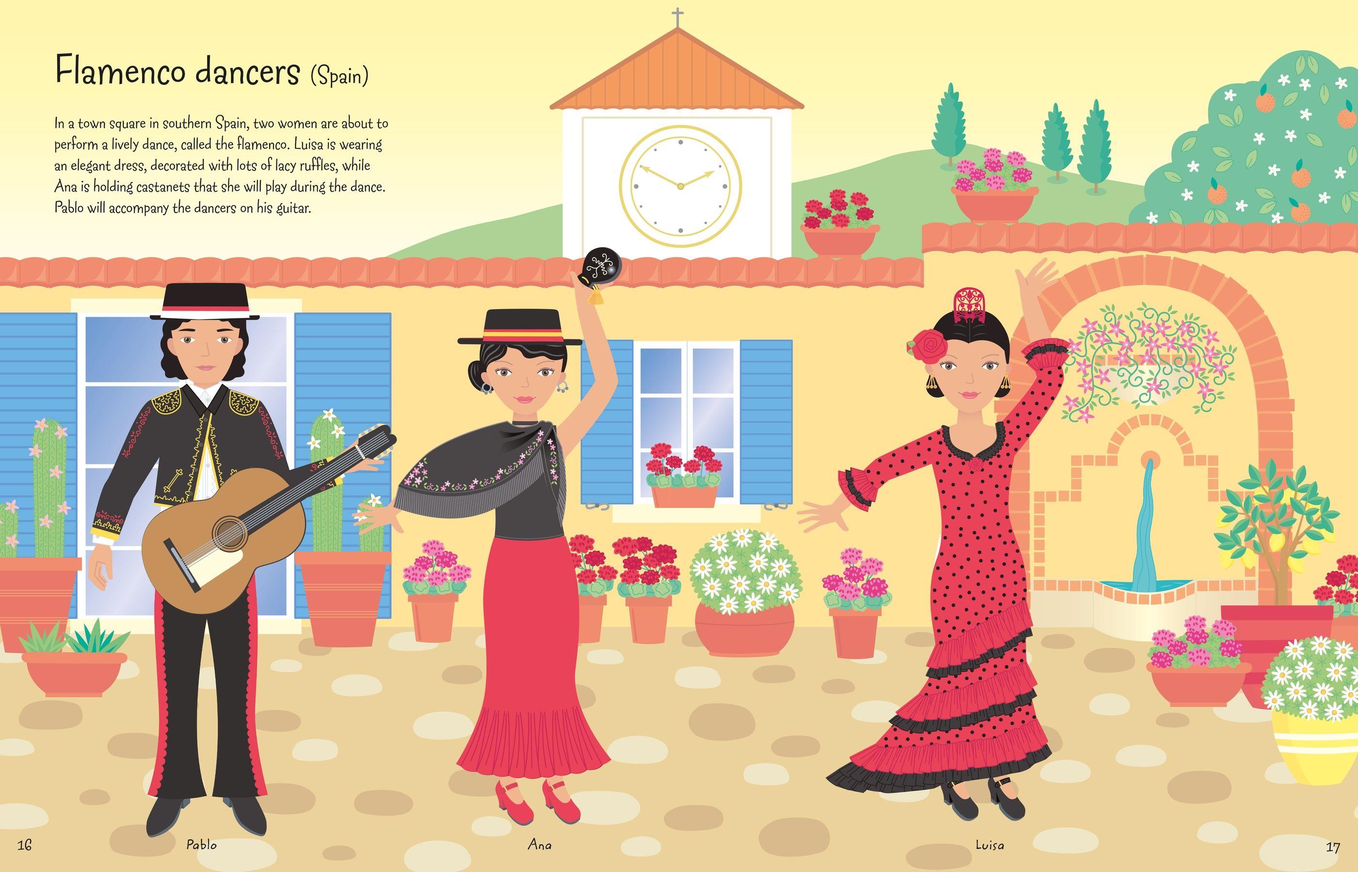 Usborne Sticker Dolly Dressing Around the World