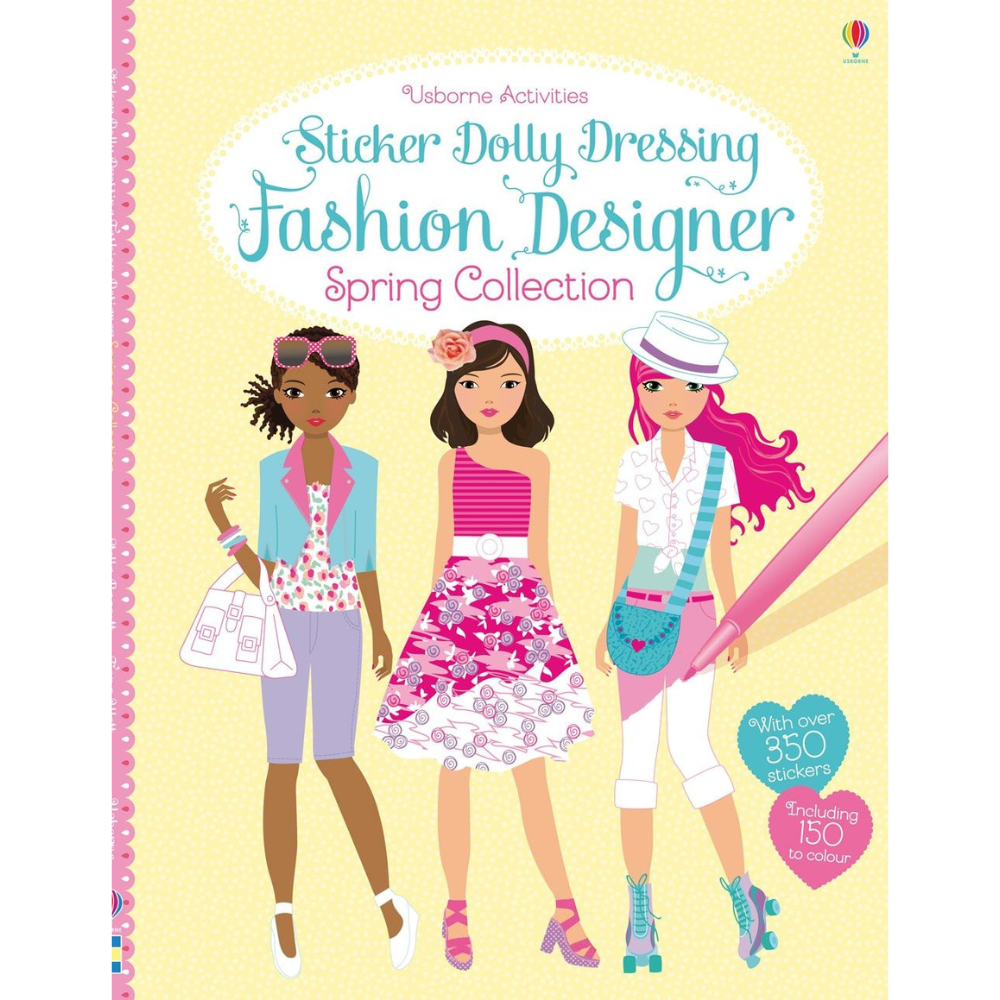 Usborne Sticker Dolly Dressing Fashion Designer Spring Collection