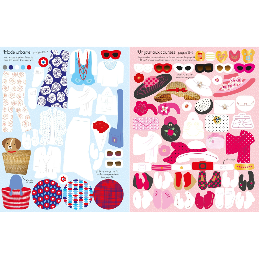 Usborne Sticker Dolly Dressing Fashion Designer Spring Collection