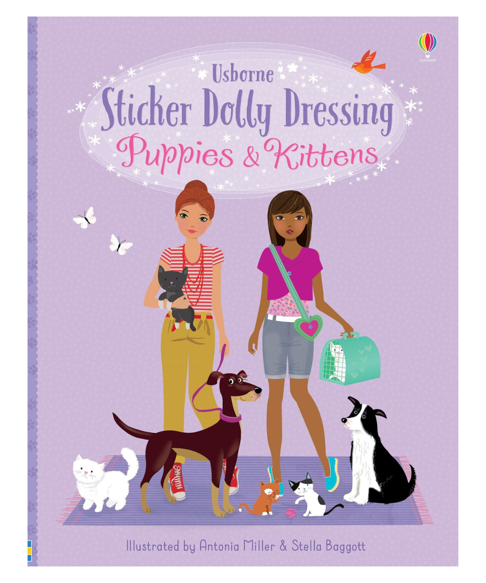 Usborne Sticker Dolly Dressing Puppies & Kittens