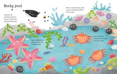 Usborne Wipe - Clean Seashore Activities