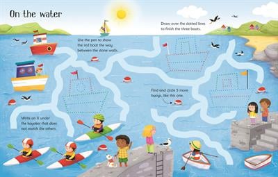 Usborne Wipe - Clean Seashore Activities