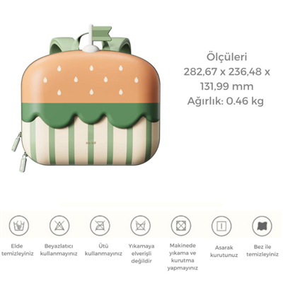 Zoyzoii Delicious Sırt Çantası - Cheeseburger