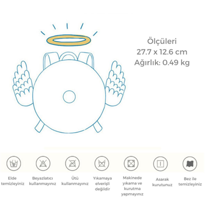 Zoyzoii Donut Sırt Çantası - Shiny Angel