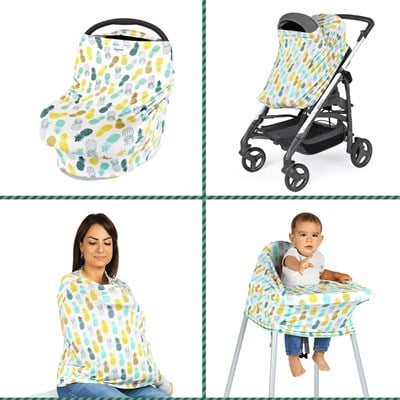 Zuppers Fonksiyonel Puset & Emzirme Örtüsü – Mix Ananas