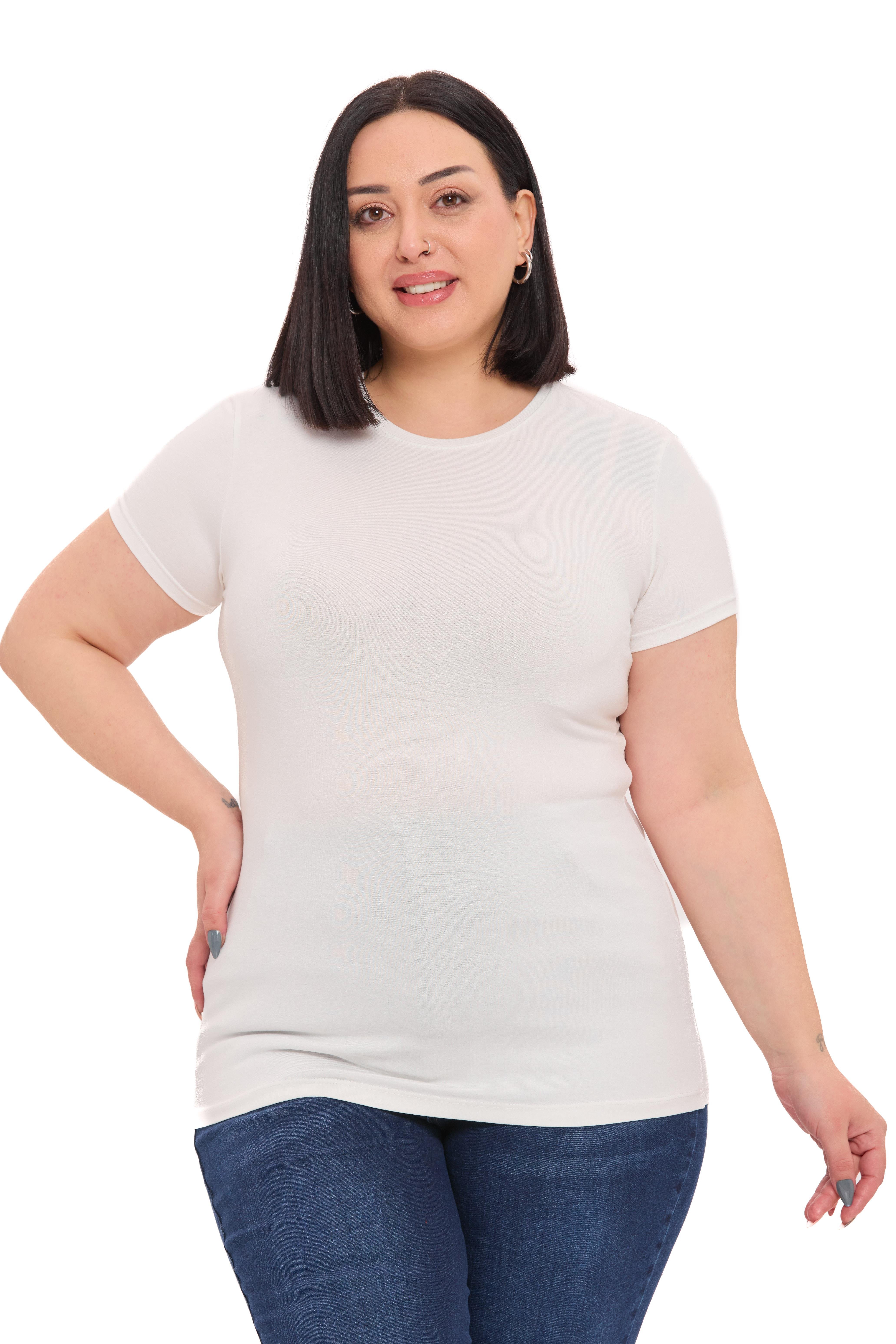 Body | TopDisentis Modest Büyük Beden Bisiklet Yaka Kısa Kollu Viskon Ekru BodyDISENTIS MODESTBüyük Beden Bisiklet Yaka Kısa Kollu Viskon Ekru Body