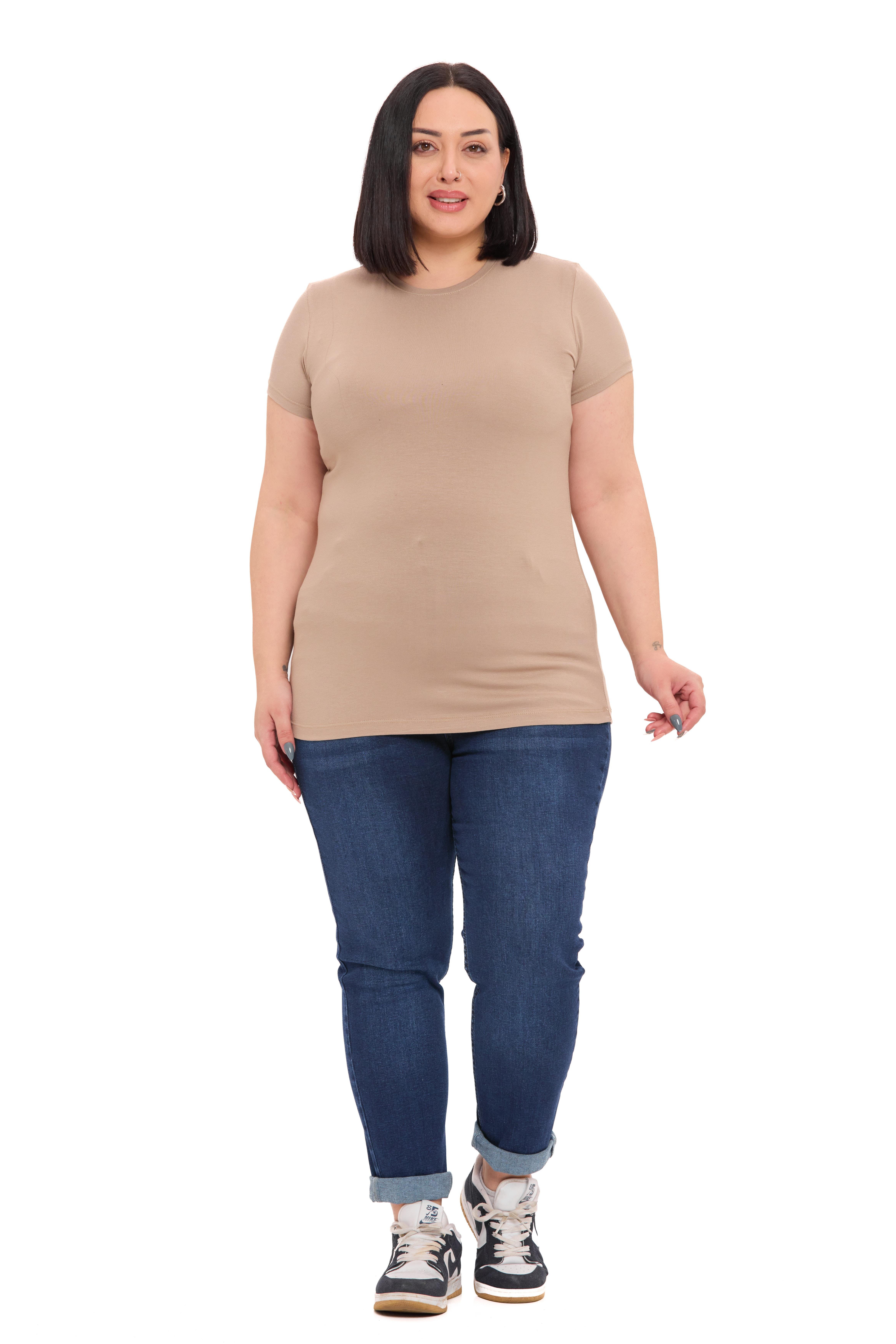 Body | TopDisentis Modest Büyük Beden Bisiklet Yaka Kısa Kollu Viskon Vizon BodyDISENTIS MODESTBüyük Beden Bisiklet Yaka Kısa Kollu Viskon Vizon Body