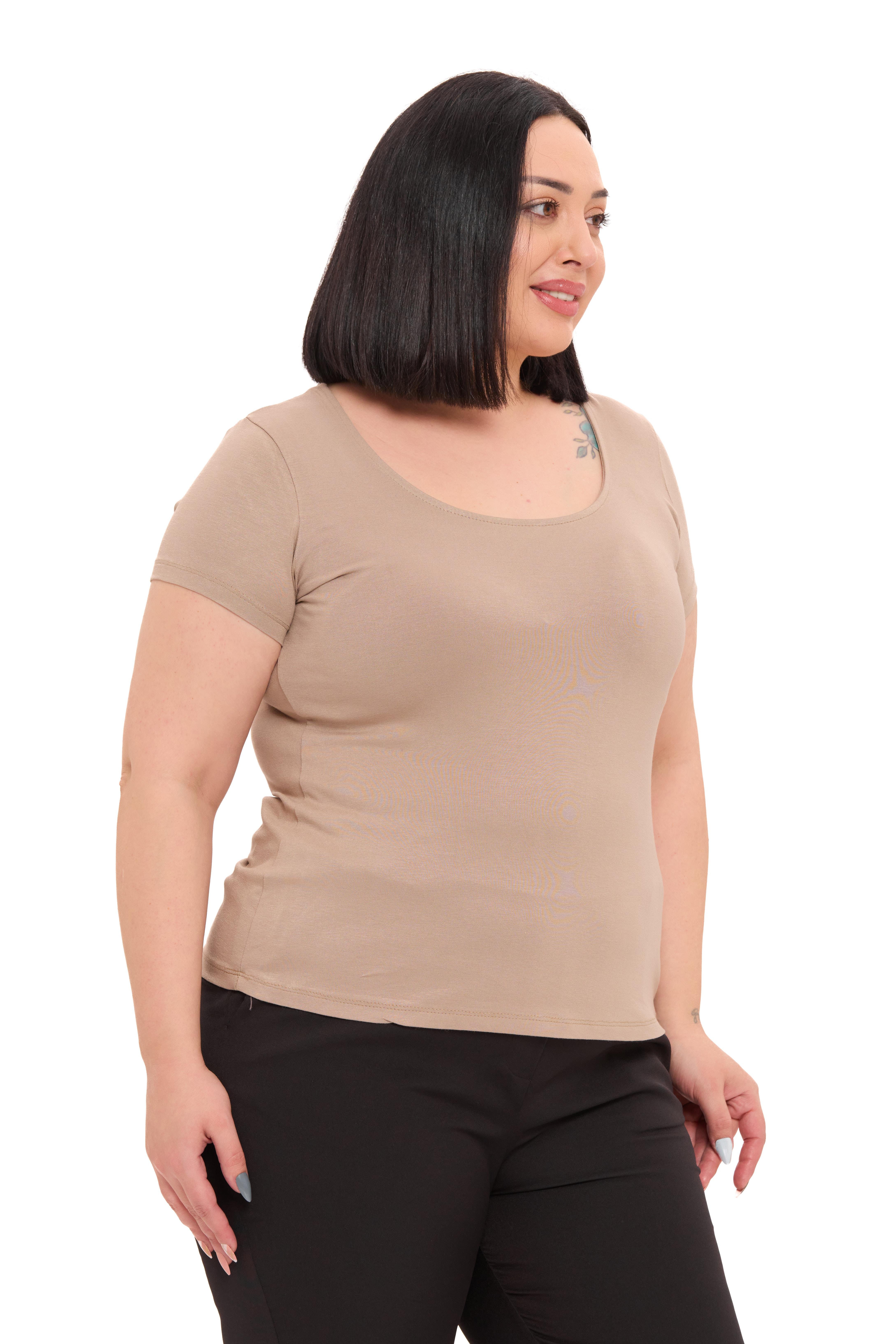 Body | TopDisentis Modest Büyük Beden U Yaka Kısa Kollu Viskon Vizon BodyDISENTIS MODESTBüyük Beden U Yaka Kısa Kollu Viskon Vizon Body