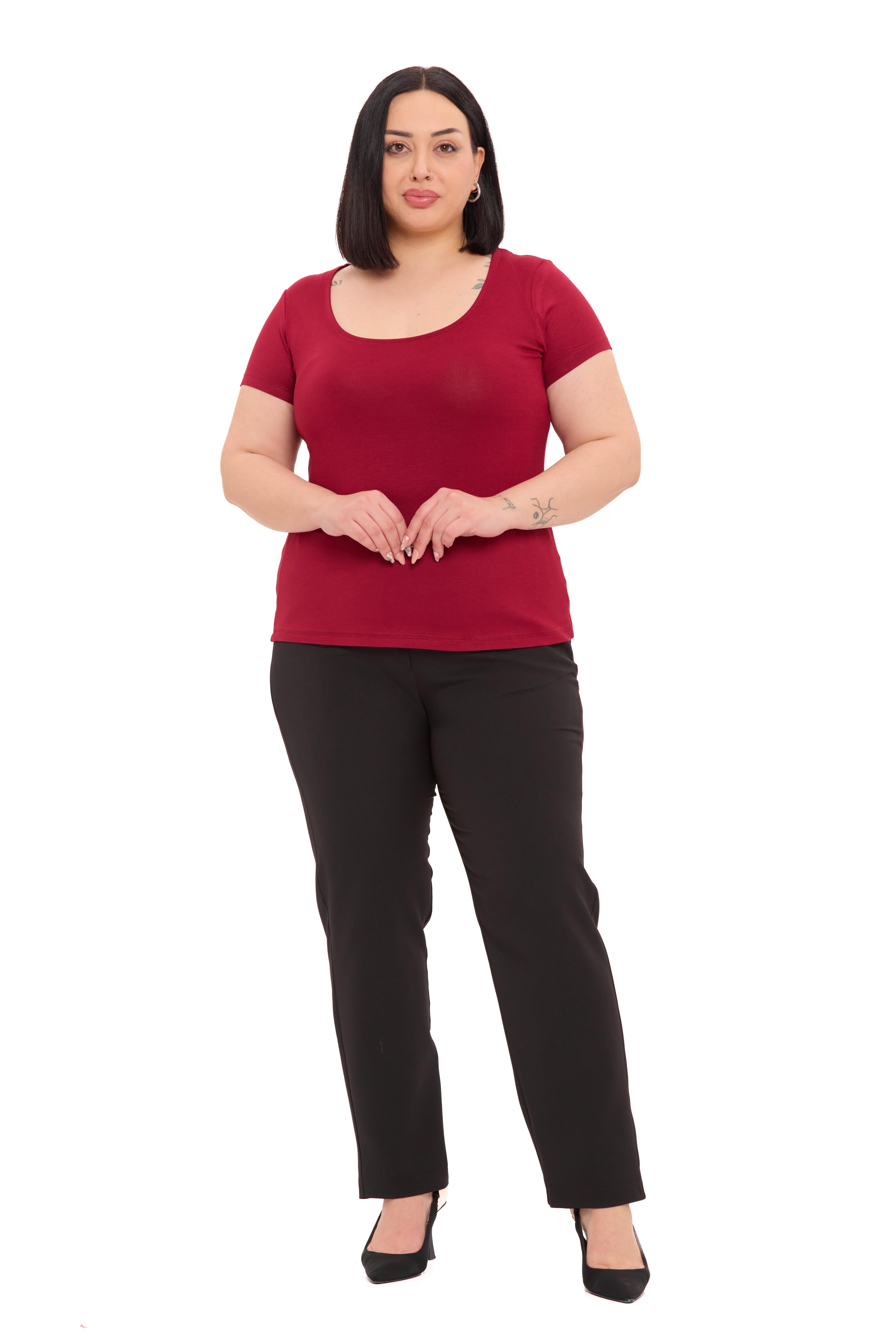 Body | TopDisentis Modest Büyük Beden U Yaka Kısa Kollu Viskon Bordo BodyDISENTIS MODESTBüyük Beden U Yaka Kısa Kollu Viskon Bordo Body