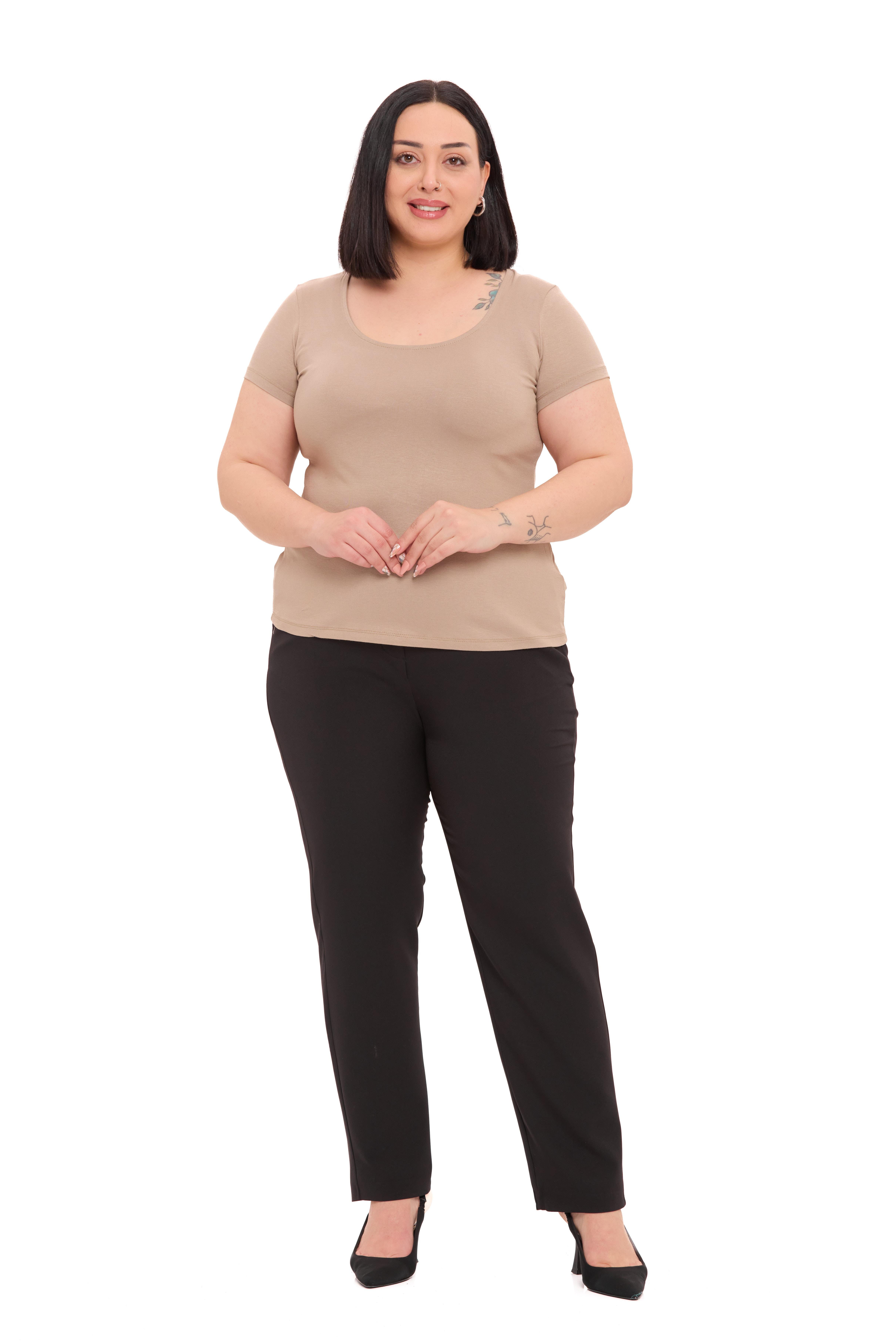 Body | TopDisentis Modest Büyük Beden U Yaka Kısa Kollu Viskon Vizon BodyDISENTIS MODESTBüyük Beden U Yaka Kısa Kollu Viskon Vizon Body