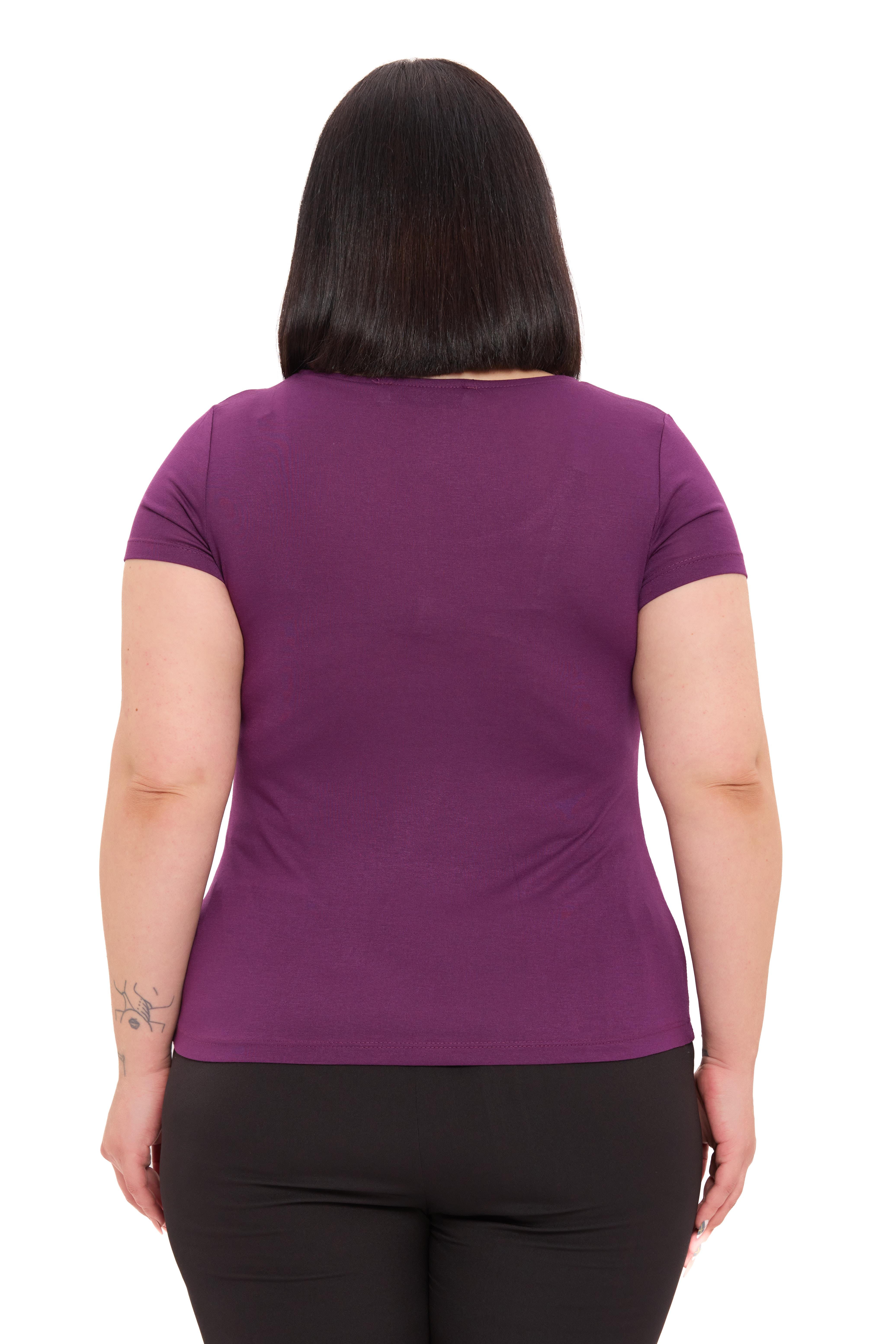 Body | TopDisentis Modest Büyük Beden U Yaka Kısa Kollu Viskon Mürdüm BodyDISENTIS MODESTBüyük Beden U Yaka Kısa Kollu Viskon Mürdüm Body