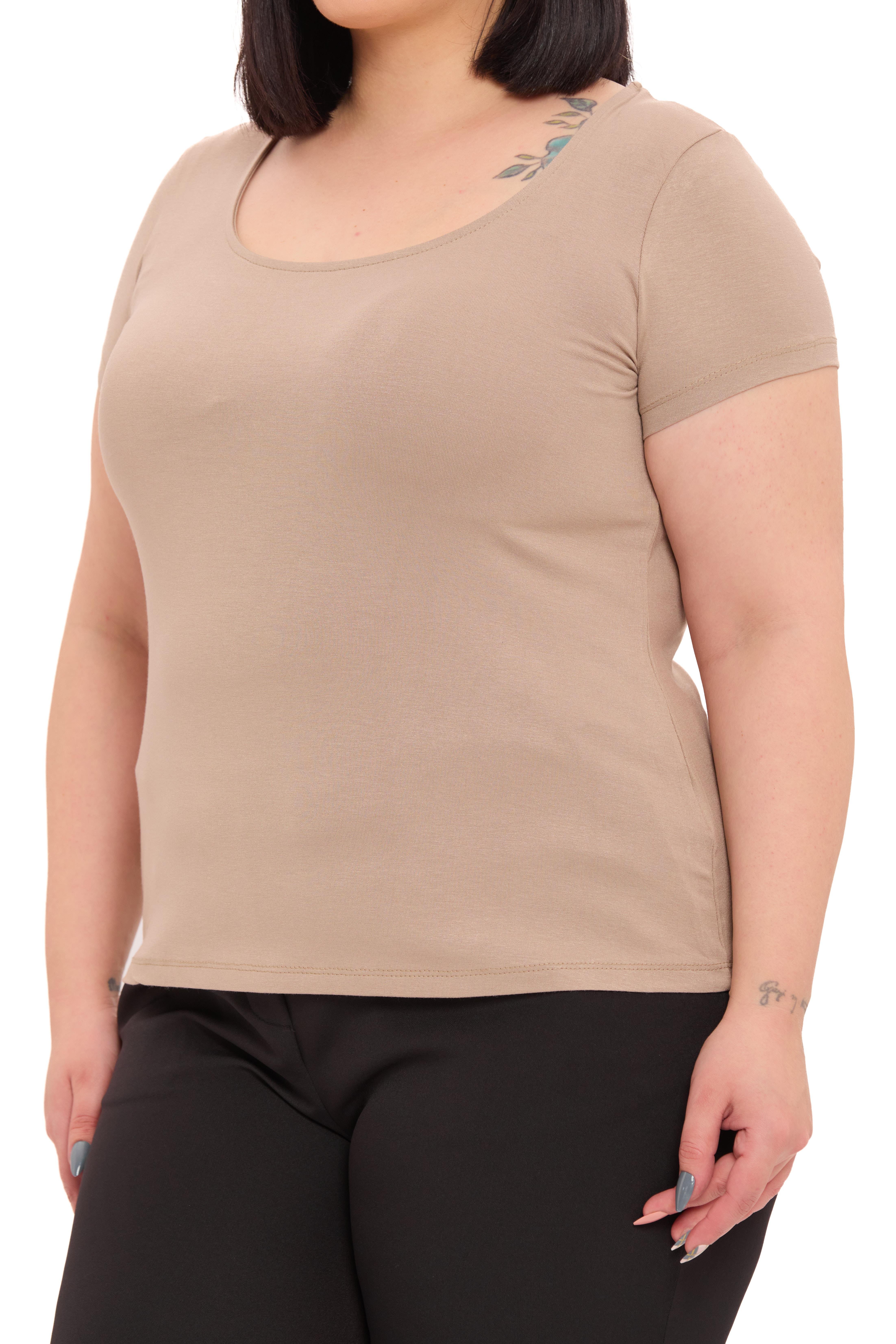 Body | TopDisentis Modest Büyük Beden U Yaka Kısa Kollu Viskon Vizon BodyDISENTIS MODESTBüyük Beden U Yaka Kısa Kollu Viskon Vizon Body