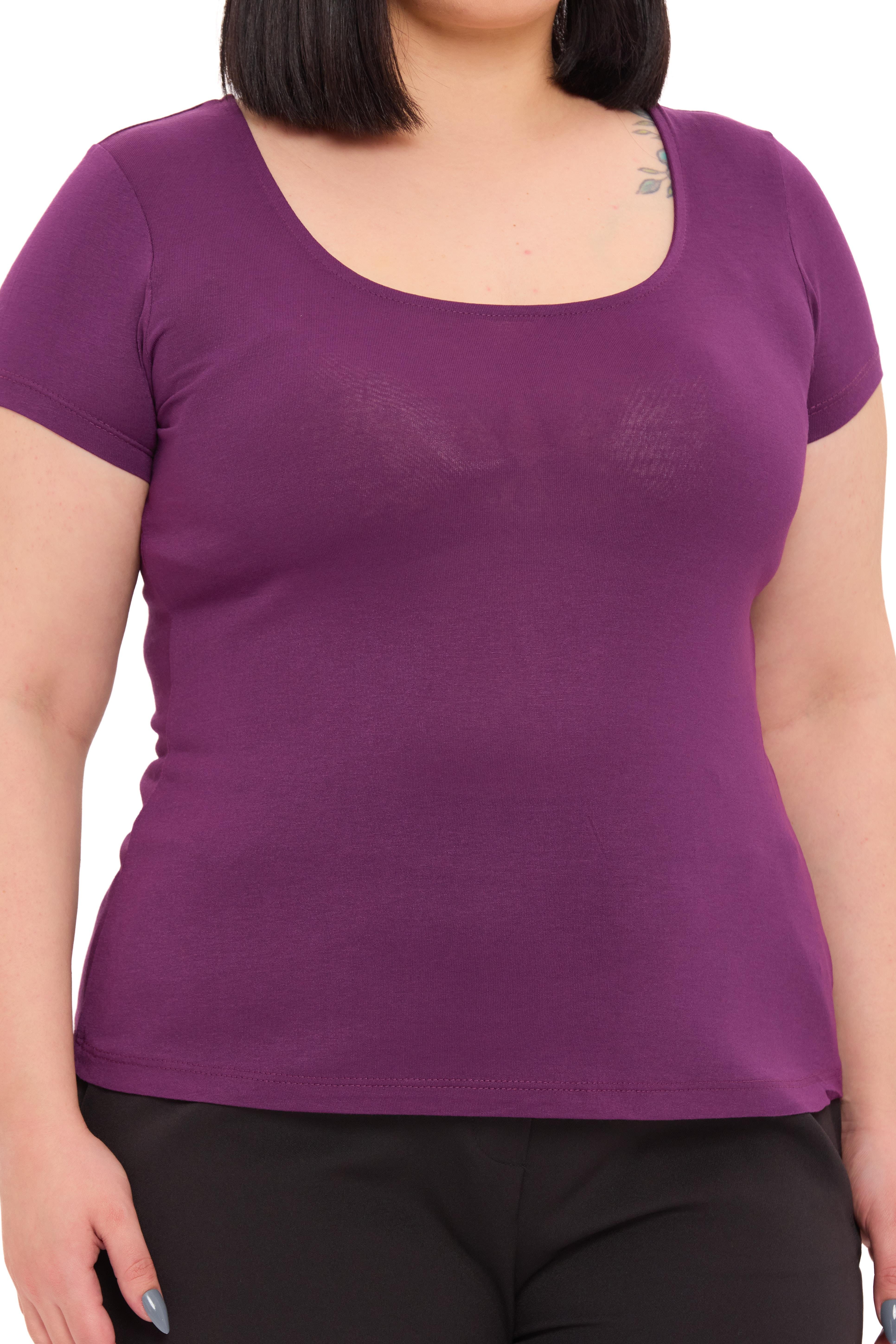 Body | TopDisentis Modest Büyük Beden U Yaka Kısa Kollu Viskon Mürdüm BodyDISENTIS MODESTBüyük Beden U Yaka Kısa Kollu Viskon Mürdüm Body