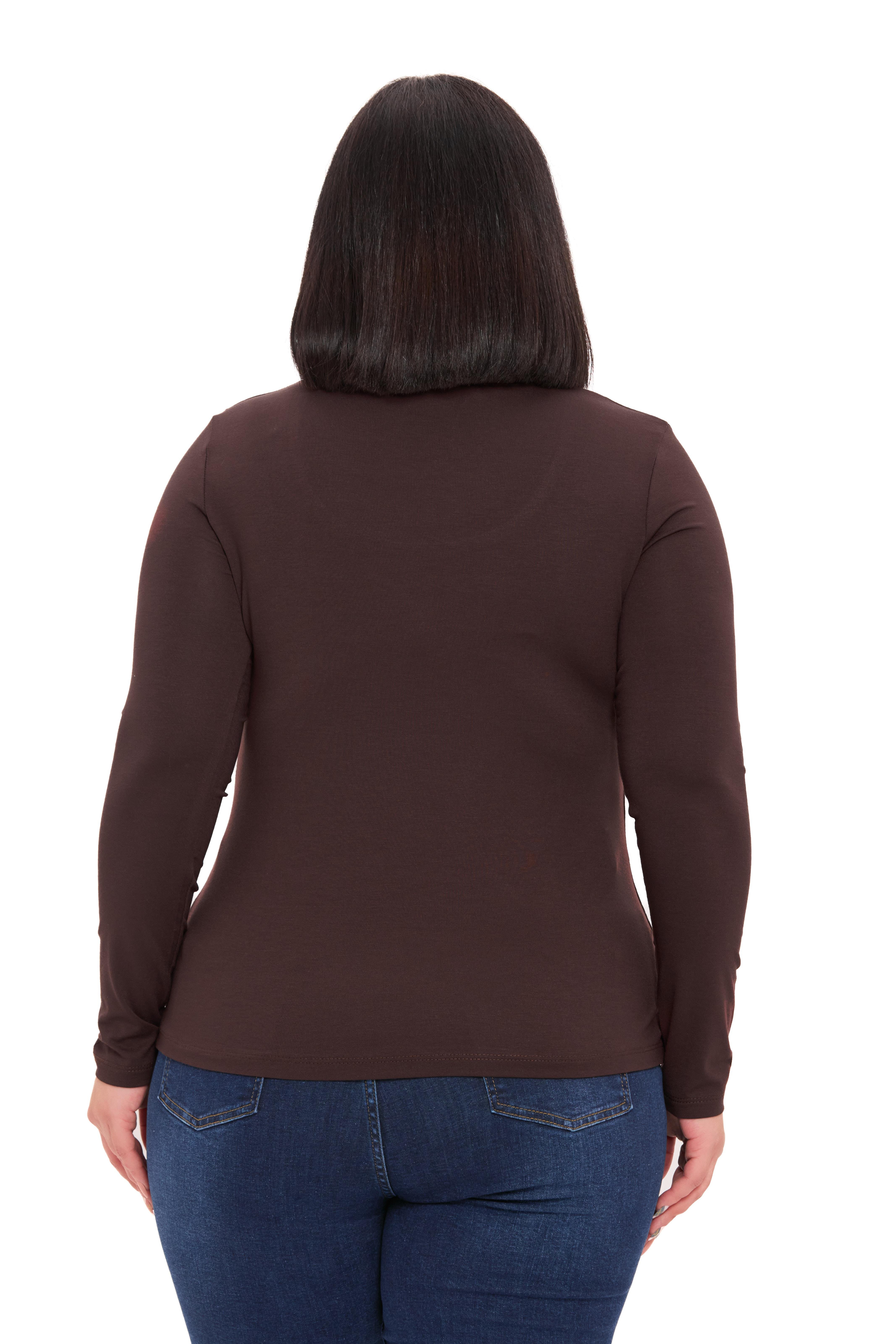 Body | TopDisentis Modest Büyük Beden U Yaka Uzun Kollu Viskon Kahverengi BodyDISENTIS MODESTBüyük Beden U Yaka Uzun Kollu Viskon Kahverengi Body