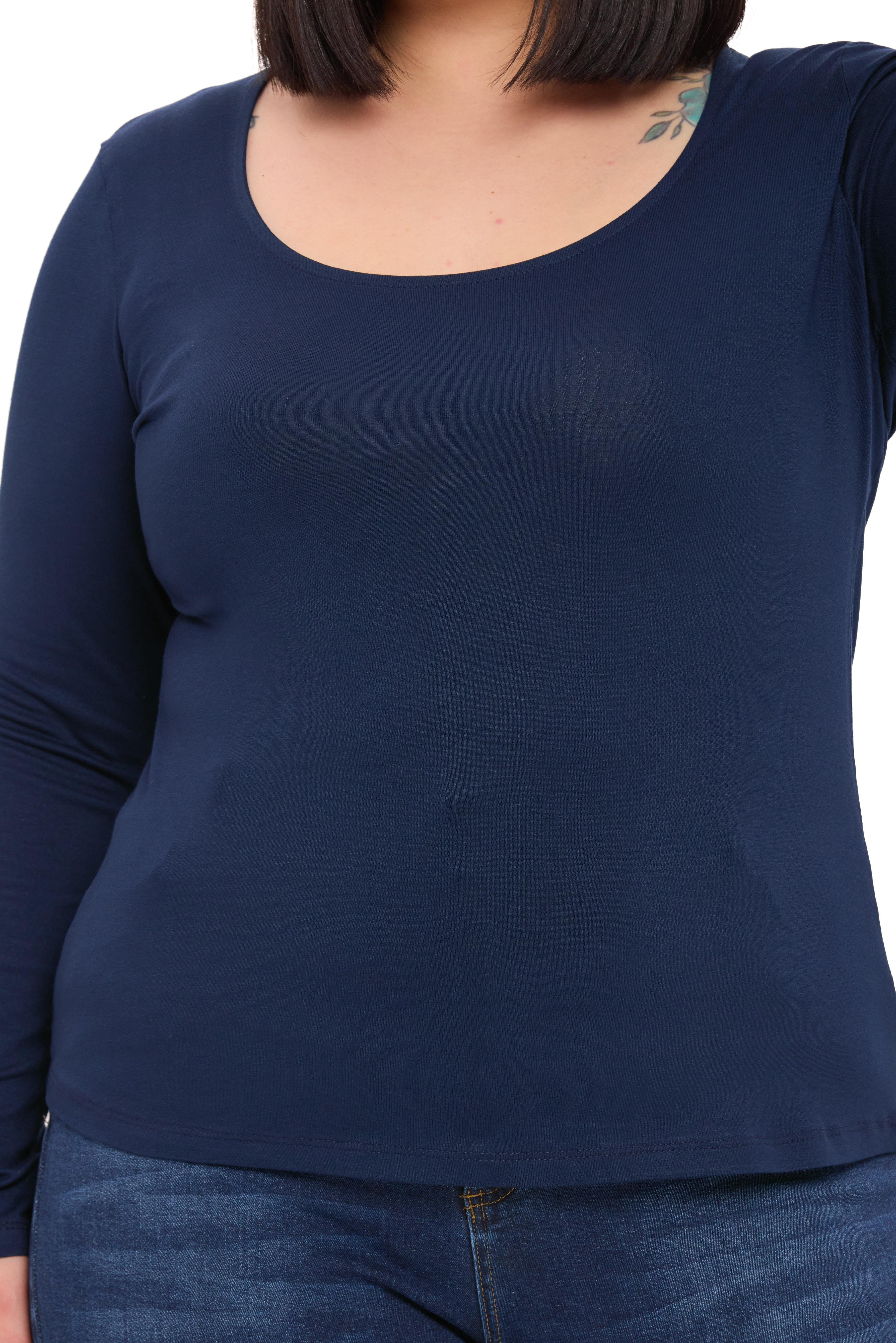 Body | TopDisentis Modest Büyük Beden U Yaka Uzun Kollu Viskon Lacivert BodyDISENTIS MODESTBüyük Beden U Yaka Uzun Kollu Viskon Lacivert Body