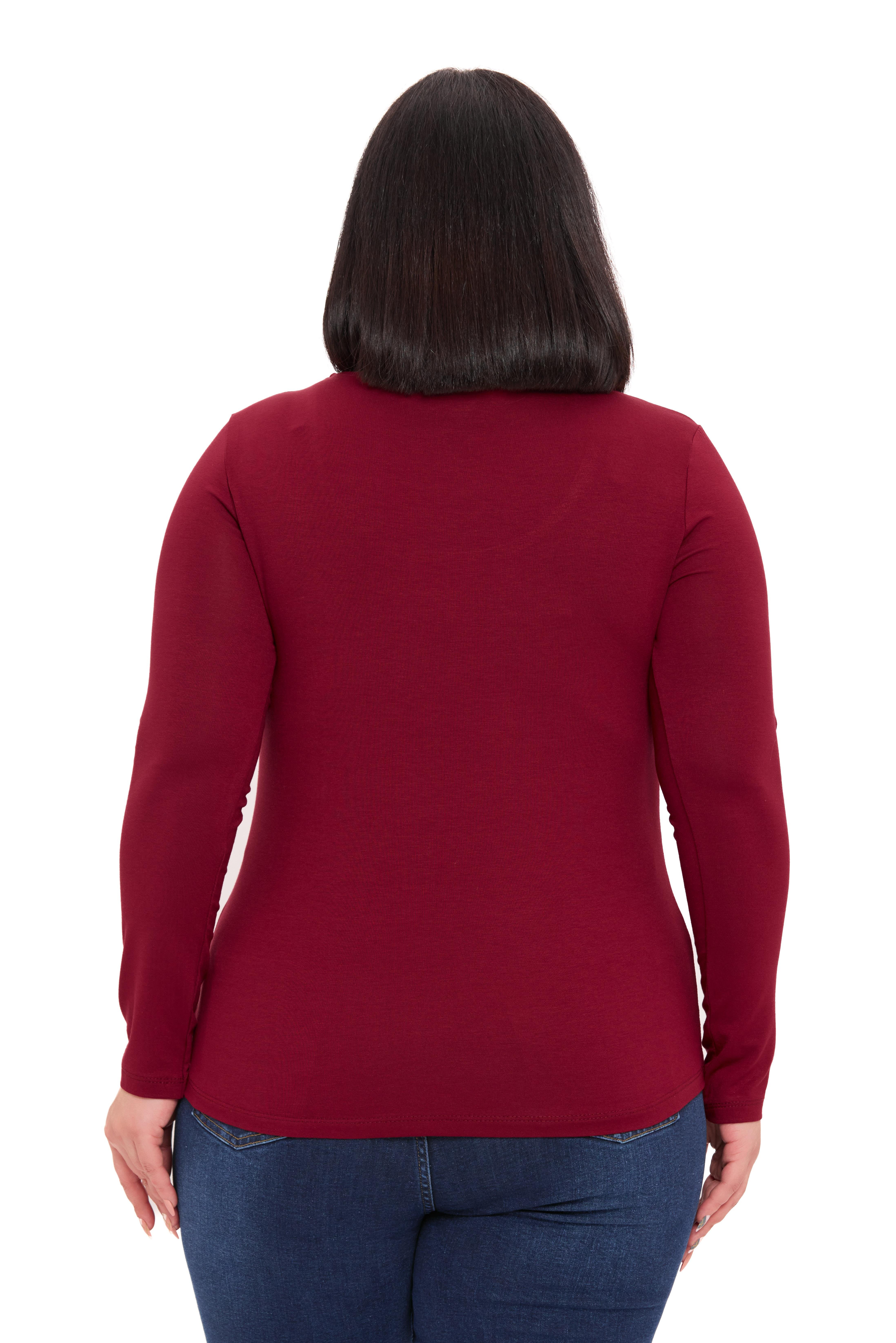 Body | TopDisentis Modest Büyük Beden U Yaka Uzun Kollu Viskon Bordo BodyDISENTIS MODESTBüyük Beden U Yaka Uzun Kollu Viskon Bordo Body