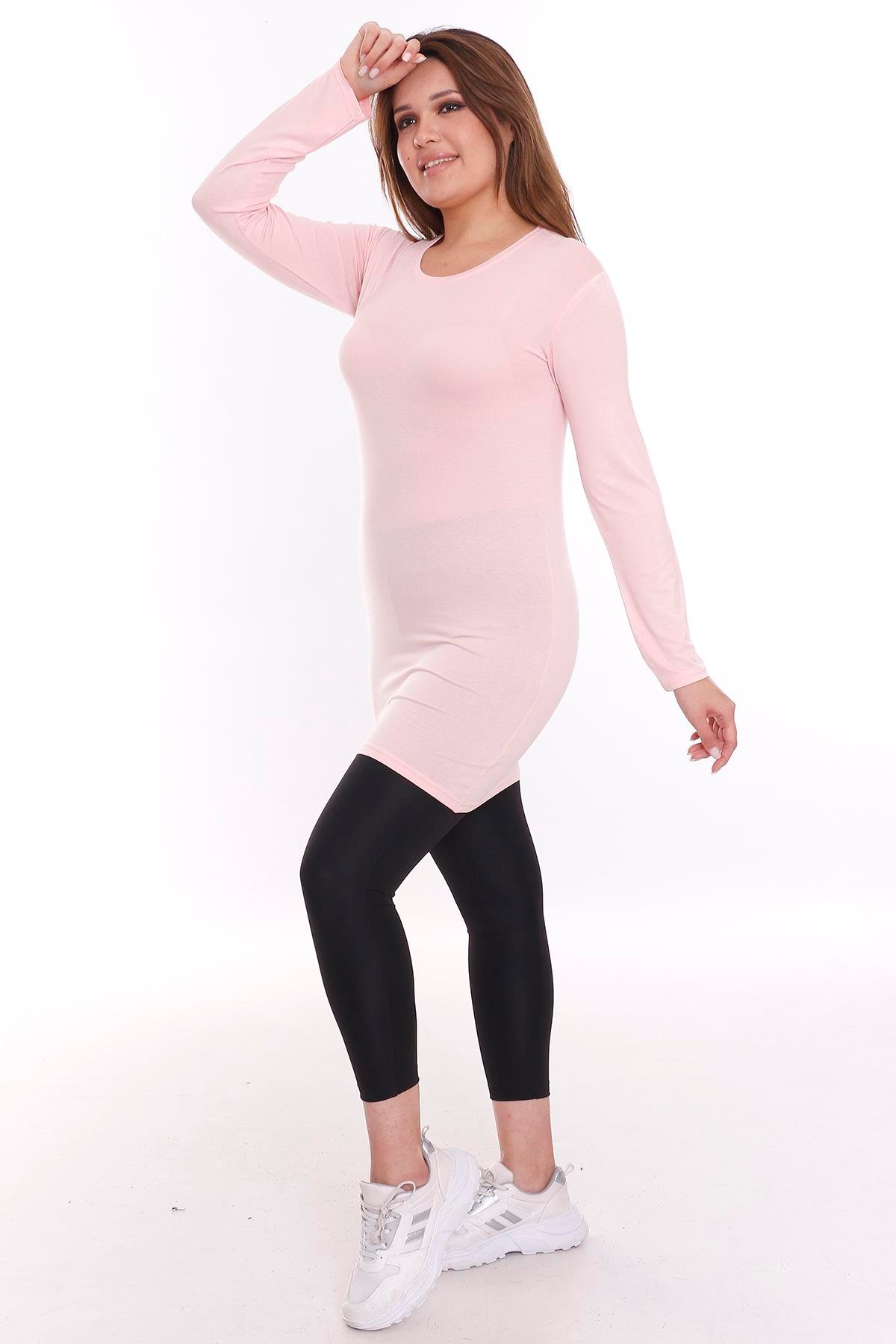 Body | TopBüyük Beden Yuvarlak Yaka Uzun Kollu Viskon Uzun Pembe BodydisentisBüyük Beden Yuvarlak Yaka Uzun Kollu Viskon Uzun Pembe Body