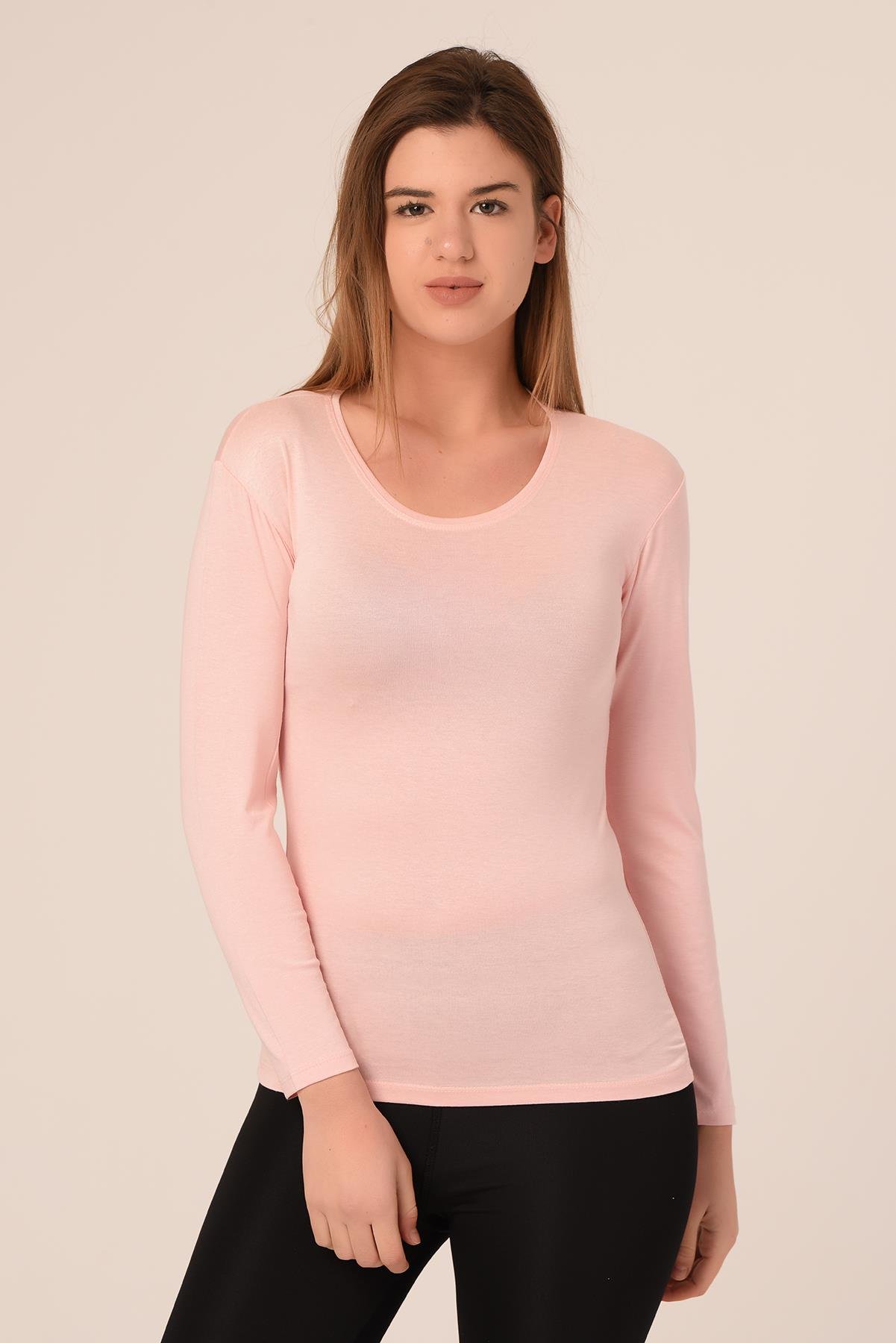 Body | TopDisentis Modest Yuvarlak Yaka Uzun Kollu Pamuklu Somon BodyDISENTIS MODESTYuvarlak Yaka Uzun Kollu Pamuklu Somon Body