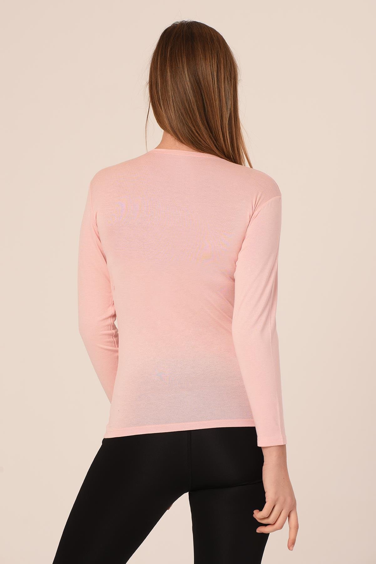 Body | TopDisentis Modest Yuvarlak Yaka Uzun Kollu Pamuklu Somon BodyDISENTIS MODESTYuvarlak Yaka Uzun Kollu Pamuklu Somon Body
