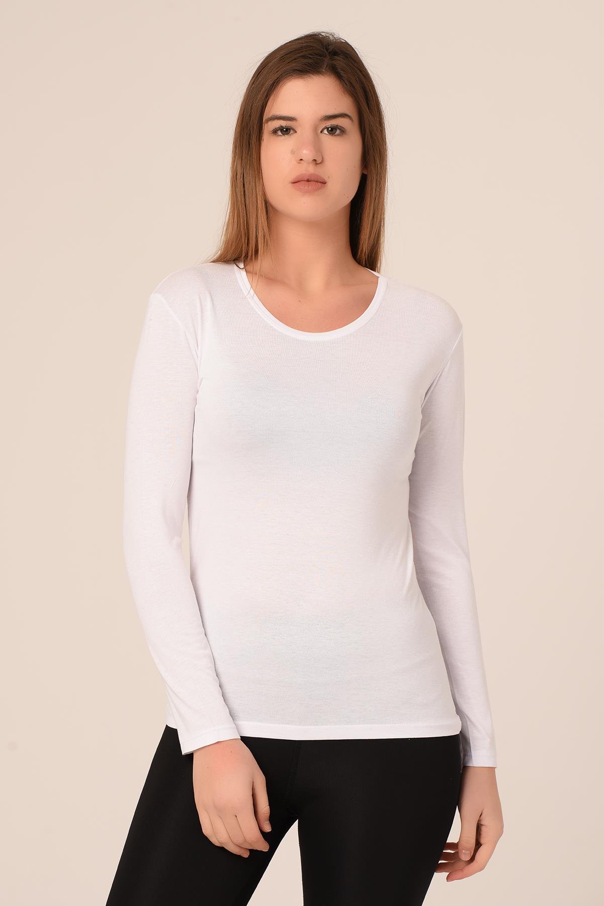 Body | TopDisentis Modest Yuvarlak Yaka Uzun Kollu Pamuklu Beyaz BodyDISENTIS MODESTYuvarlak Yaka Uzun Kollu Pamuklu Beyaz Body