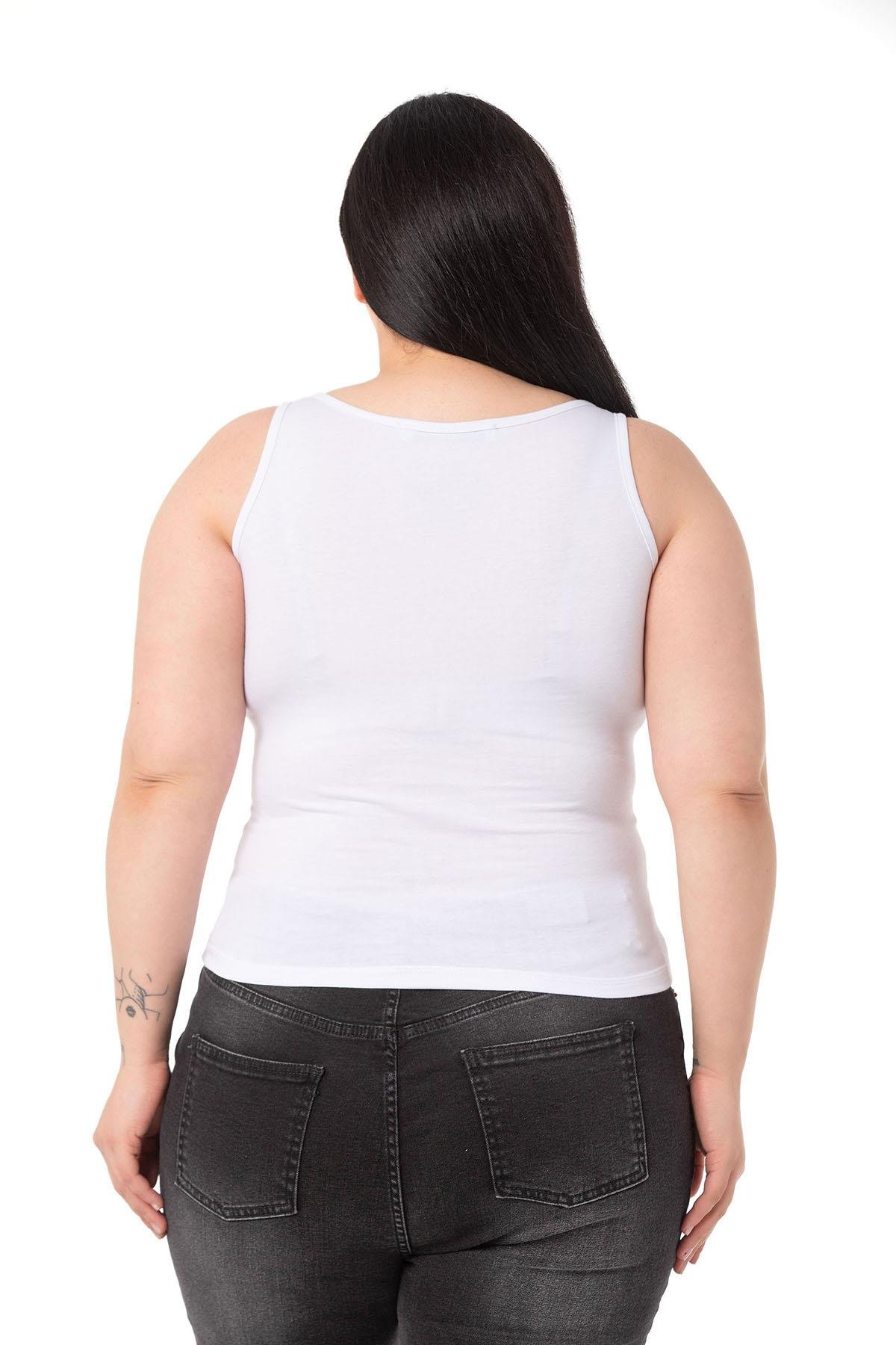 DISENTIS MODEST BÜYÜK BEDEN ASKILI YAZILI BEYAZ TURUNCU T-SHIRTDISENTIS MODESTBüyük Beden Askılı Yazılı Beyaz Turuncu T-shirt