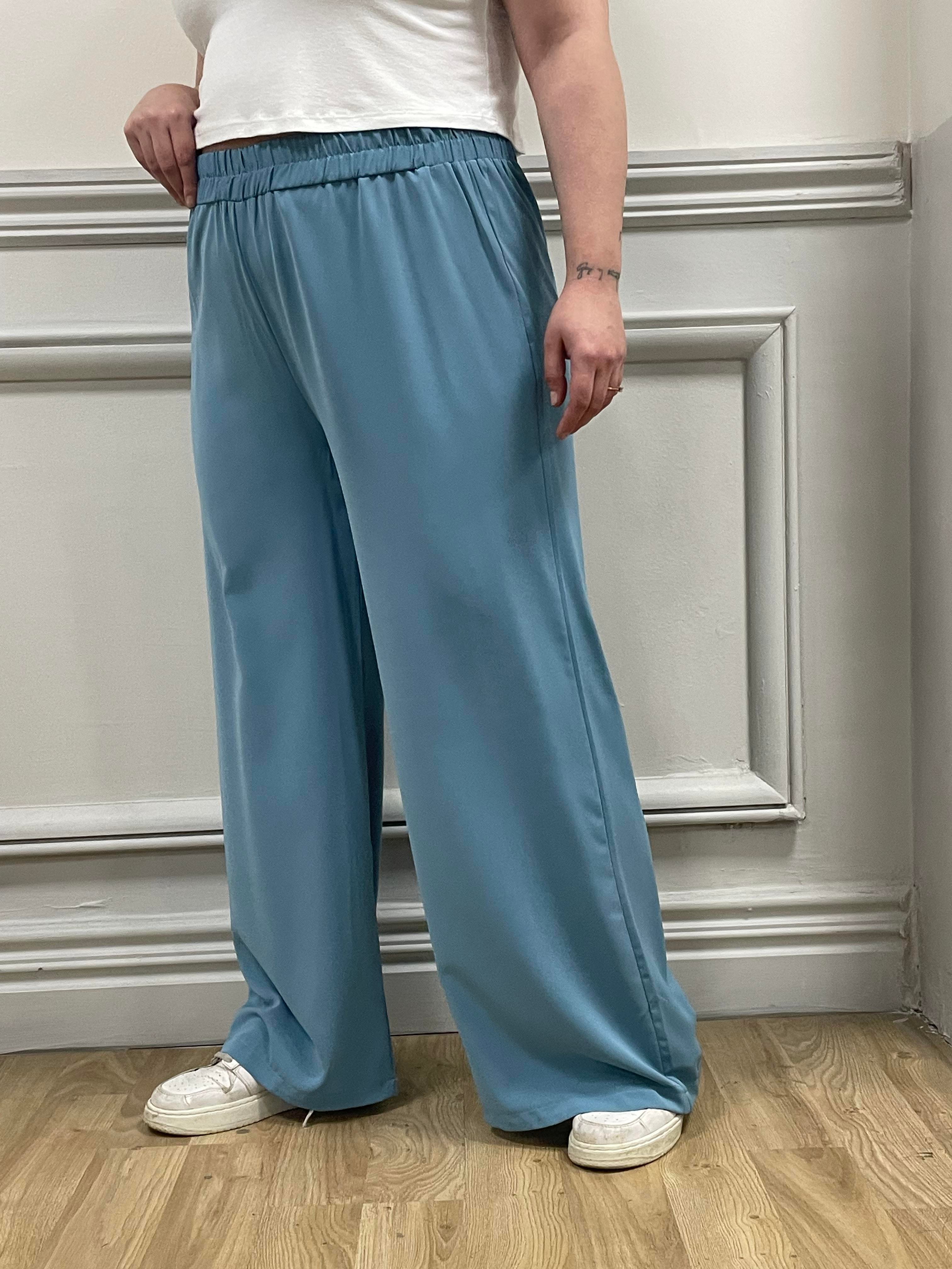 DISENTIS MODEST GENC BUYUK BEDEN PANTOLONDISENTIS MODESTBüyük Beden Beli Lastikli Mavi Pantolon 