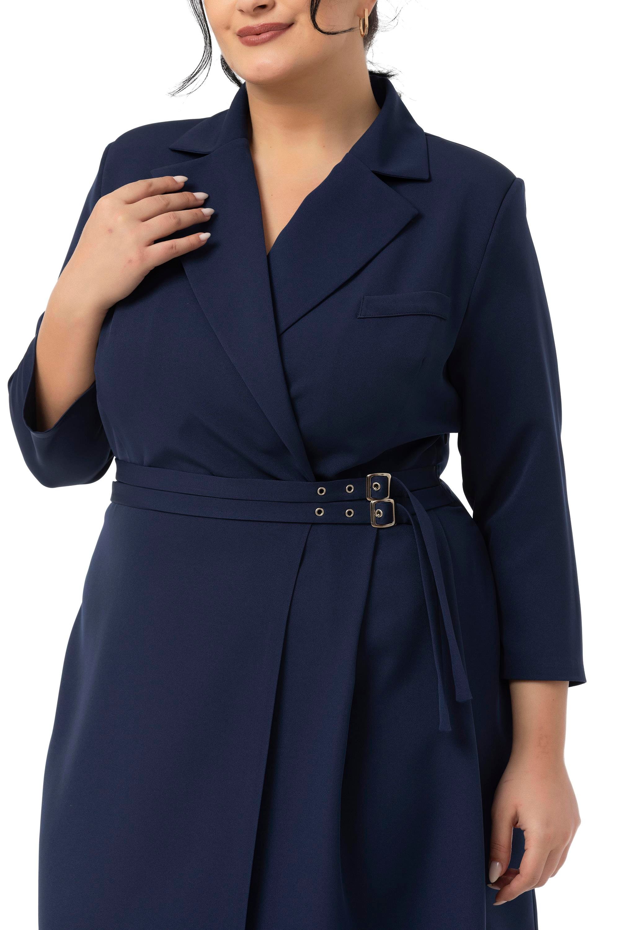 ELBİSEDisentis Modest Büyük Beden Kruvaze Yaka Truvakar Kol Pileli Midi Lacivert ElbiseDISENTIS MODESTBüyük Beden Kruvaze Yaka Truvakar Kol Pileli Midi Lacivert Elbise