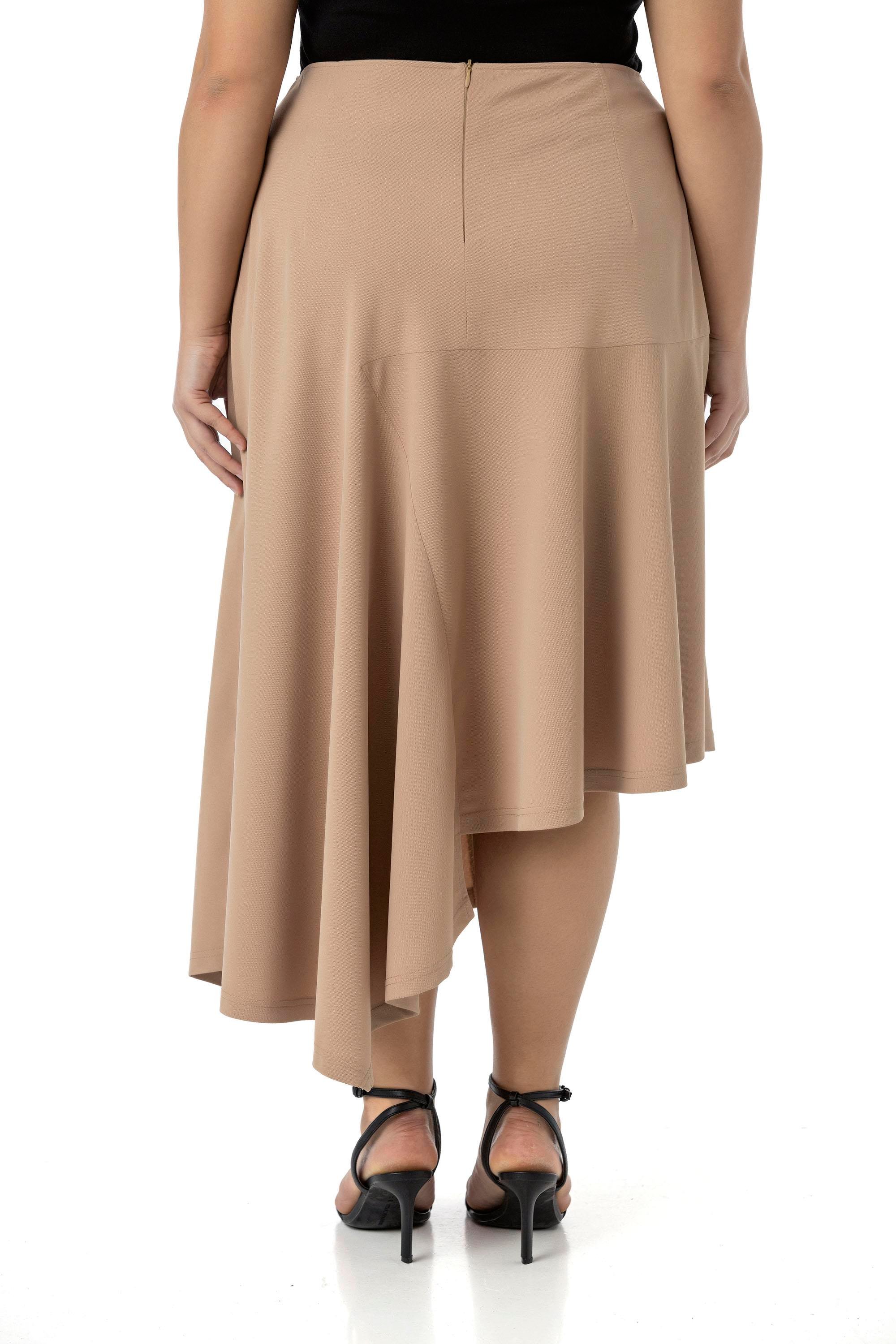 SkirtsDisentis Modest Büyük Beden Asimetrik Kesim Fermuar Kapamalı Vizon EtekDISENTIS MODESTBüyük Beden Asimetrik Kesim Fermuar Kapamalı Vizon Etek