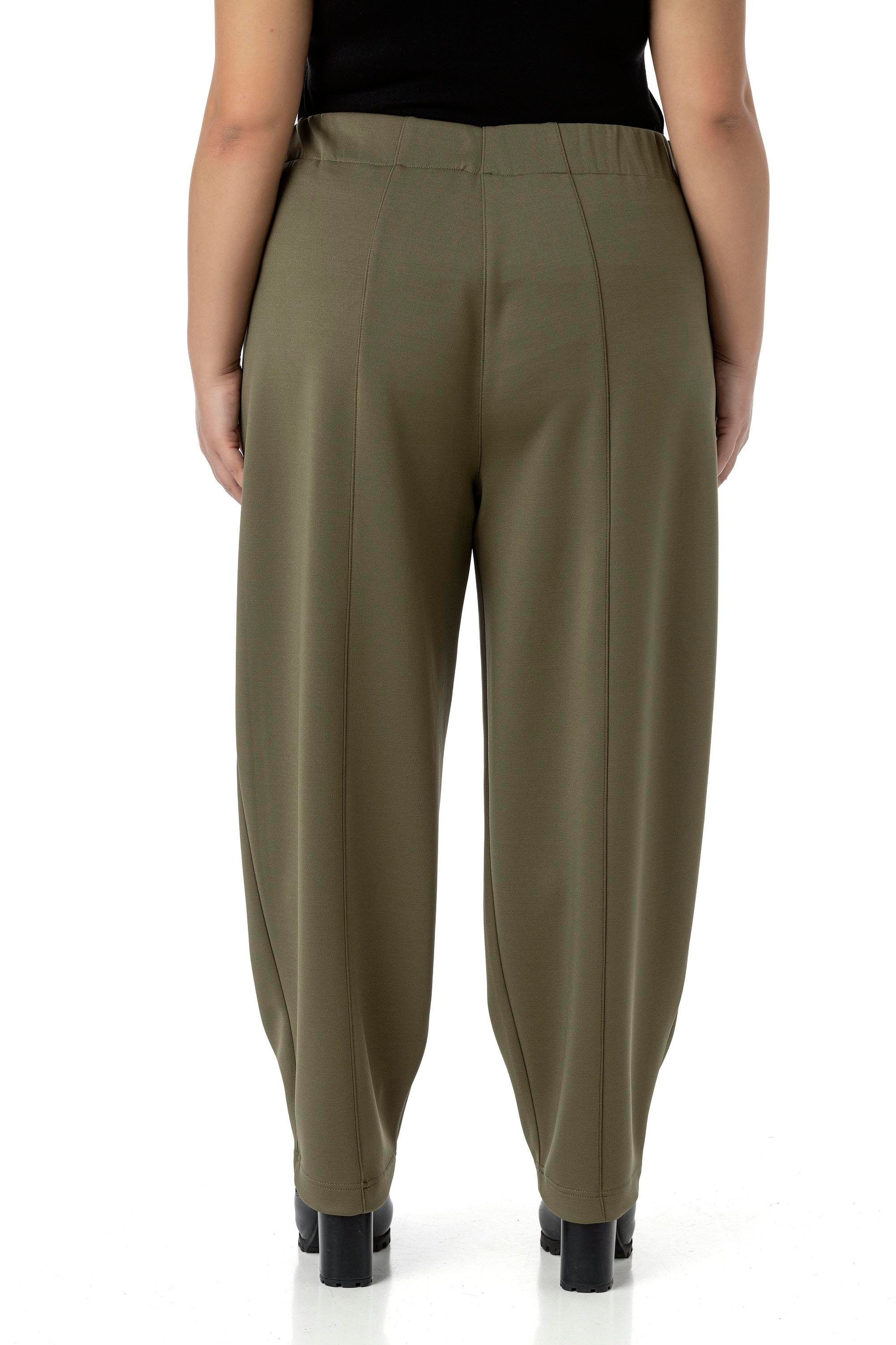 PantolonDisentis Modest Büyük Beden Yarım Şalvar Beli Arkadan Lastikli Cepli Haki PantolonDISENTIS MODESTBüyük Beden Yarım Şalvar Beli Arkadan Lastikli Cepli Haki Pantolon