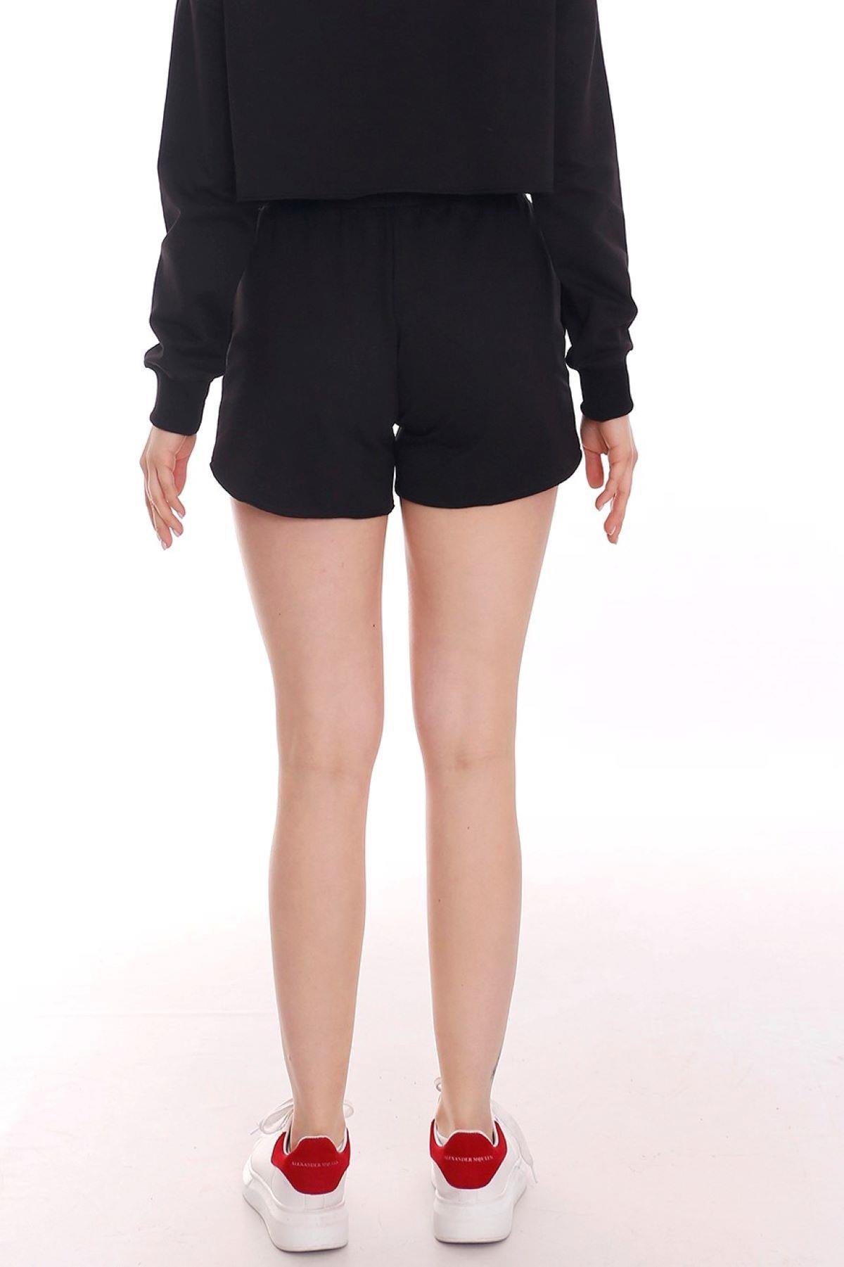 ShortsdisentisYandan Cepli Beli Lastikli Şort