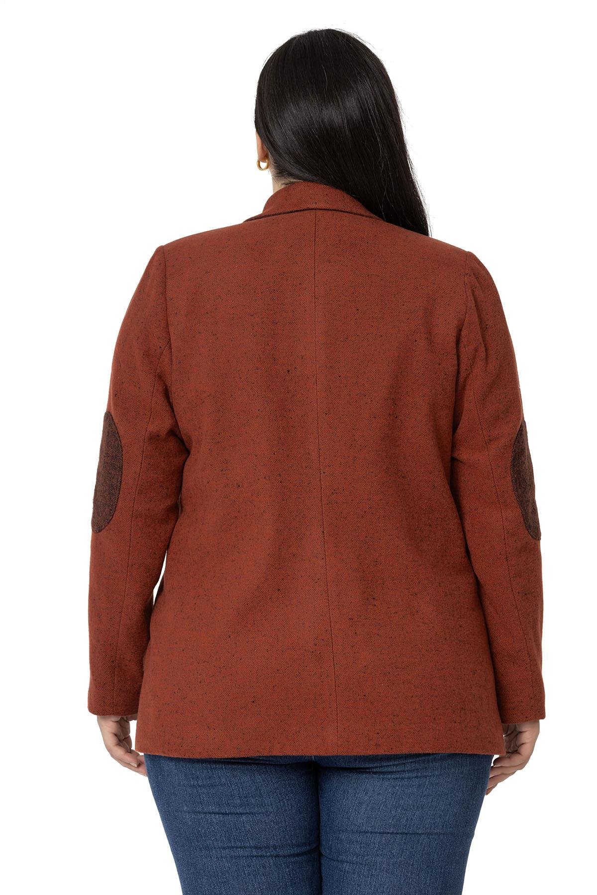 TEK KALANLARDisentis Modest Dirsekleri Yama Süslemeli Düğme Detaylı Astarlı Blazer Tarçın CeketDISENTIS MODESTBüyük Beden Dirsekleri Yama Süslemeli Düğme Detaylı Astarlı Blazer Tarçın Ceket