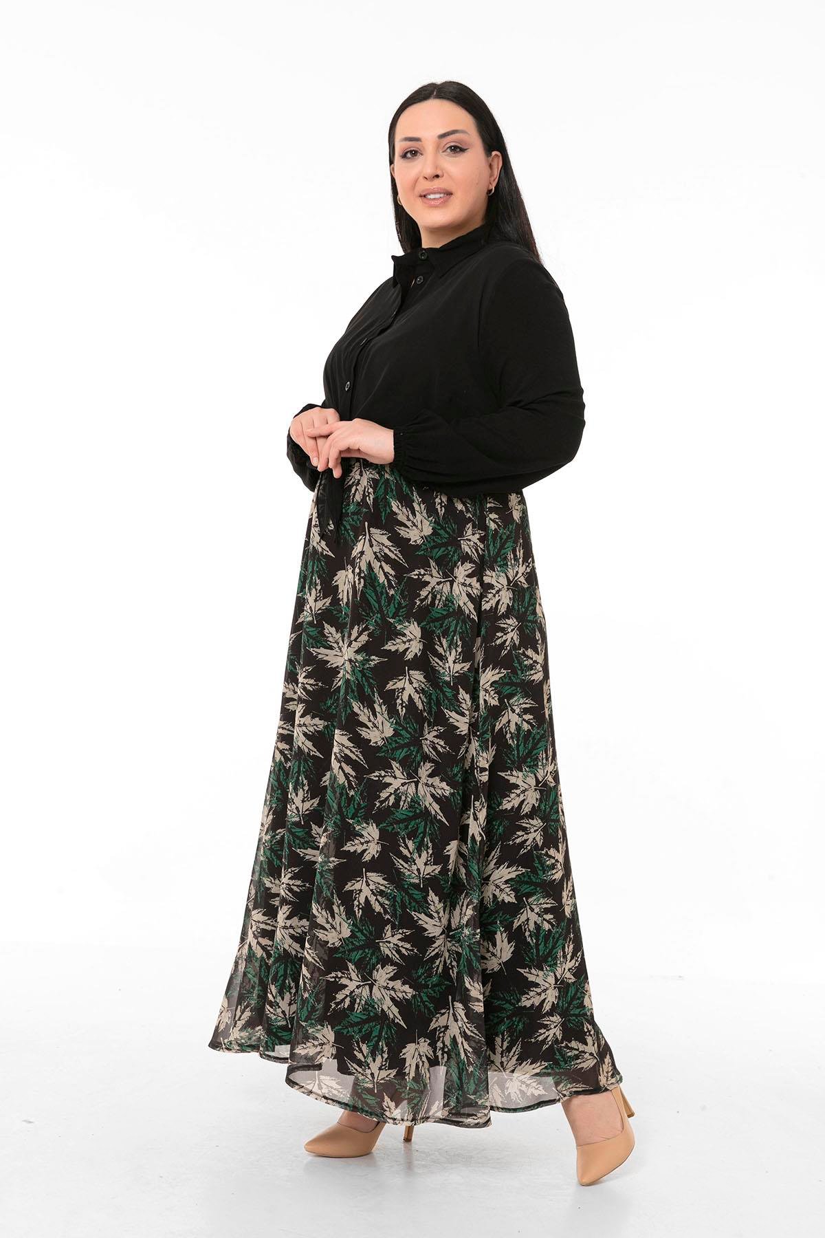 TEK KALANLARDisentis Modest Gömlek Yaka Bolero Bağlama Detaylı Uzun Kollu Astarlı Siyah ElbiseDISENTIS MODESTBüyük Beden Gömlek Yaka Bolero Bağlama Detaylı Uzun Kollu Astarlı Siyah Elbise