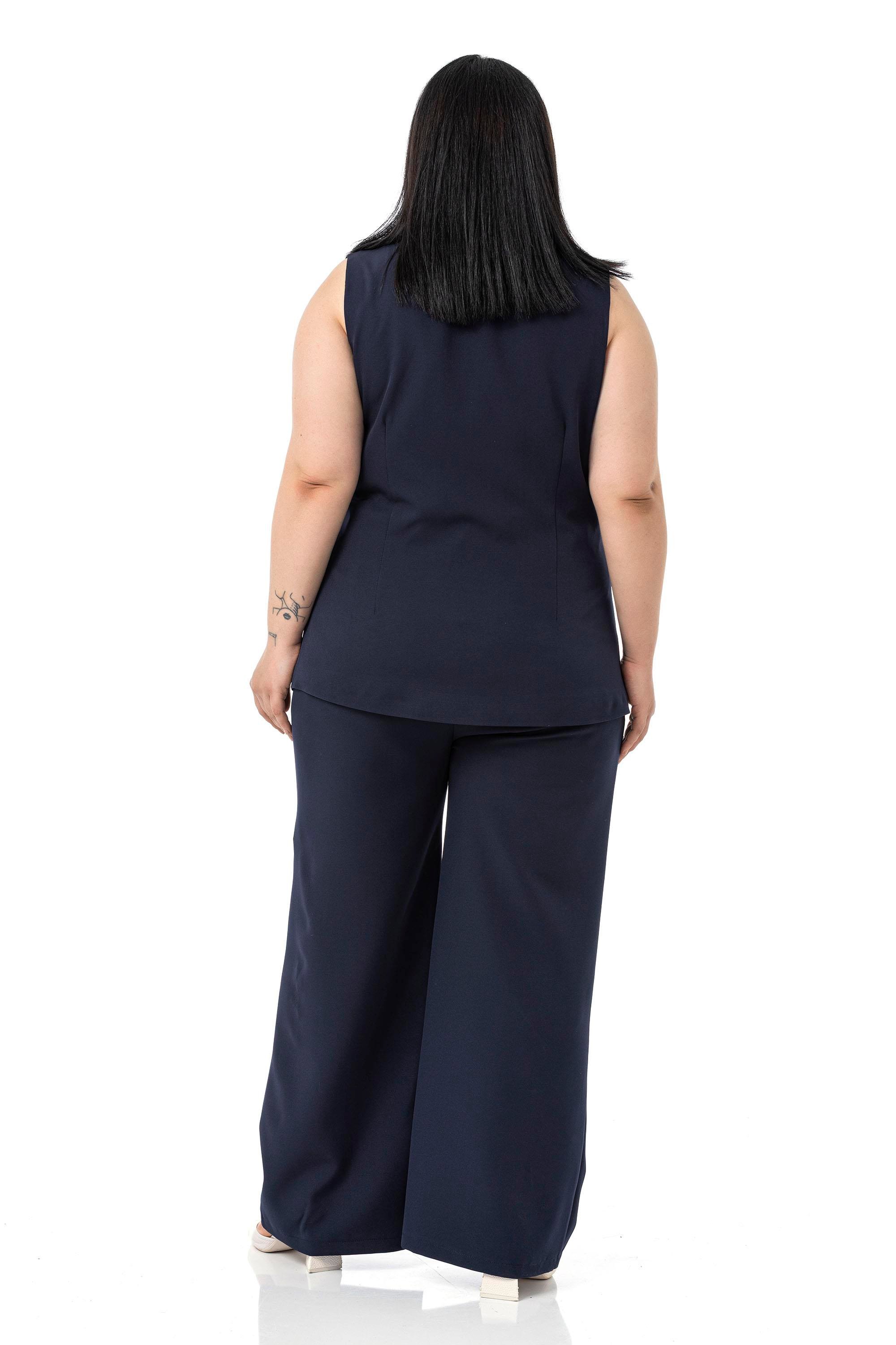 Yelek | Pantolon TakımlarDisentis Modest Büyük Beden Kaplama Düğmeli Yelek Pantolon Lacivert İkili TakımDISENTIS MODESTBüyük Beden Kaplama Düğmeli Yelek Pantolon Lacivert İkili Takım