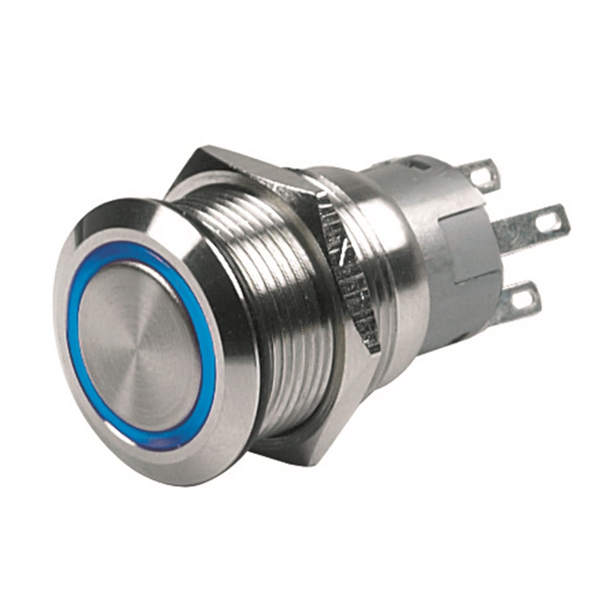 BEP Push Button Anlık Aç-Kapa Mavi 12V