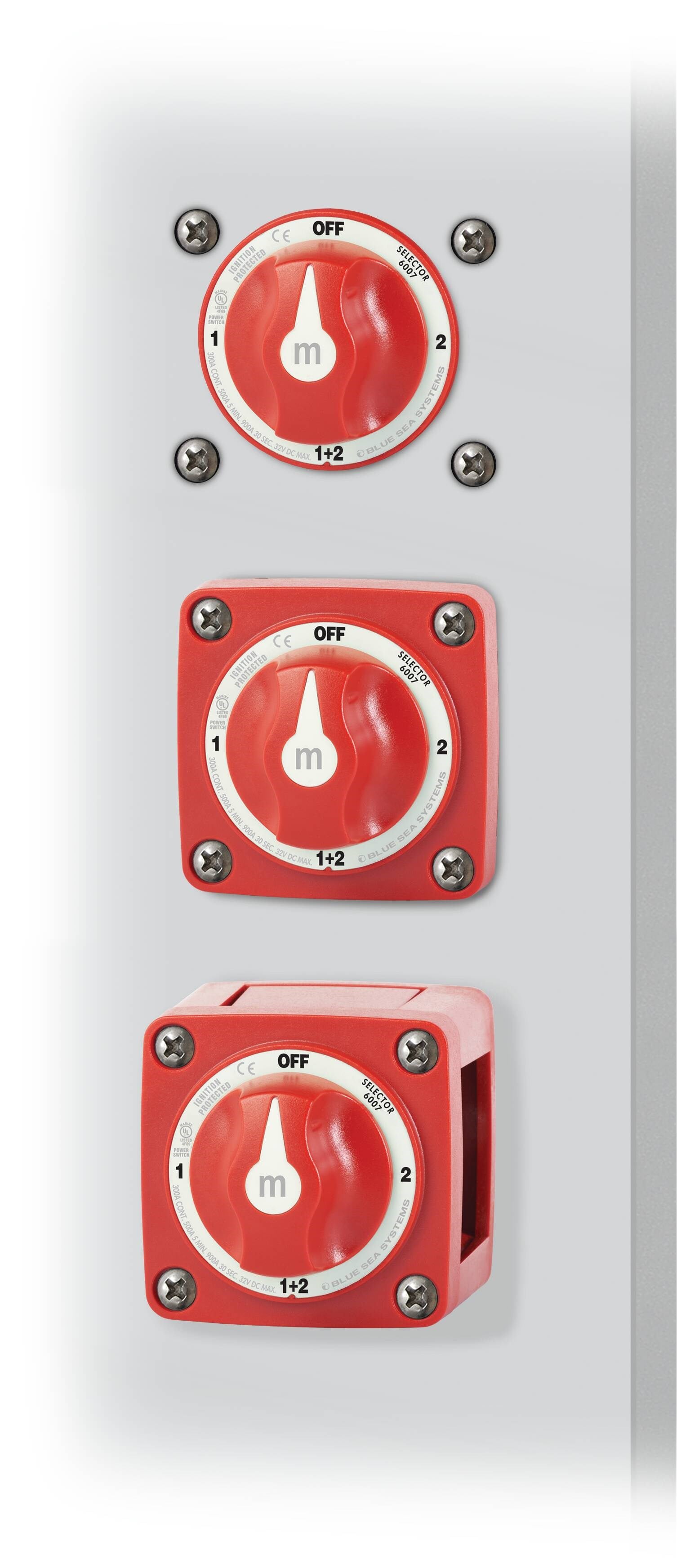 Blue Sea Systems M Serisi Mini Seçici Akü Anahtarı - 6007-BSS/Kesiciler için