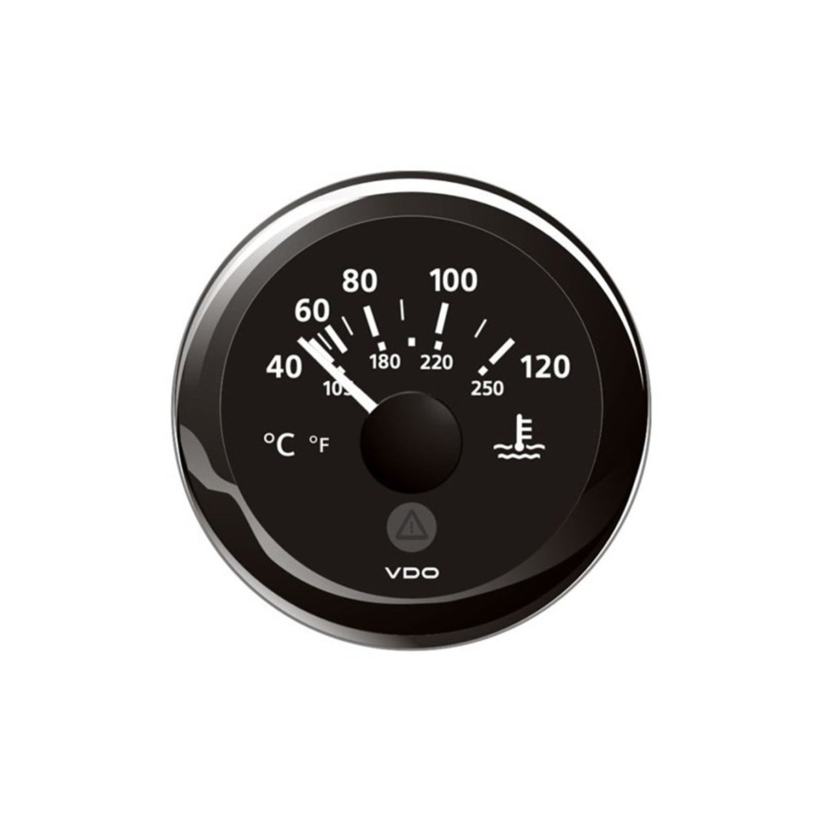 VDO Soğutma suyu ısı göstergesi 40° - 120°C Siyah