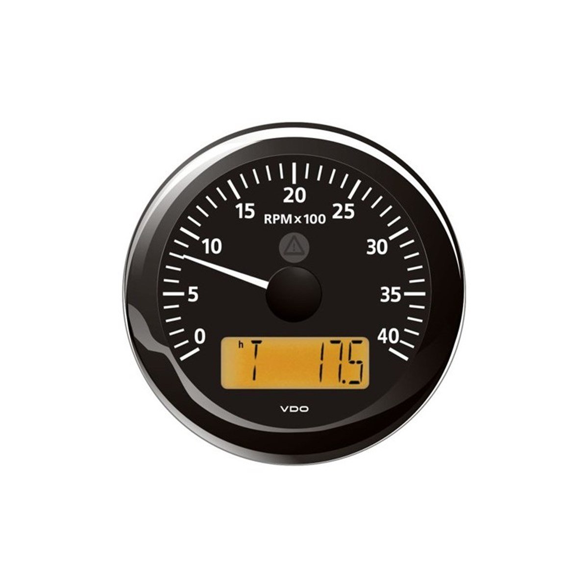 VDO Tachometer with LCD black 4000 rpm 85mm