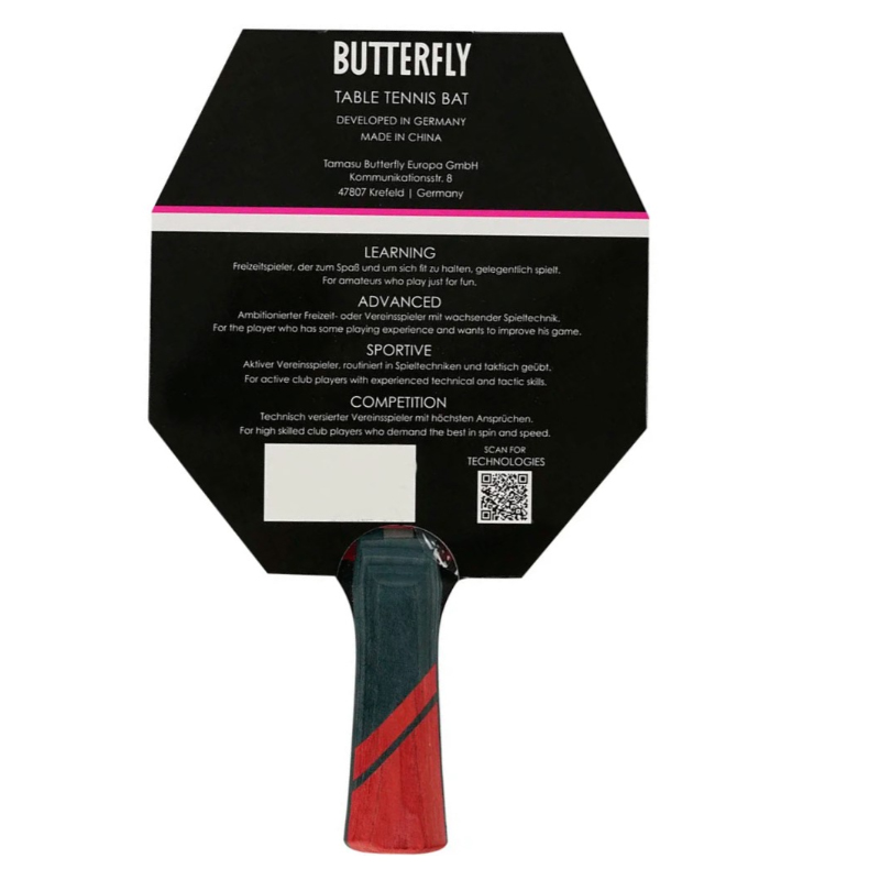 BUTTERFLY DIMITRIJ OVTCHAROV BLK MASA TNS RKT