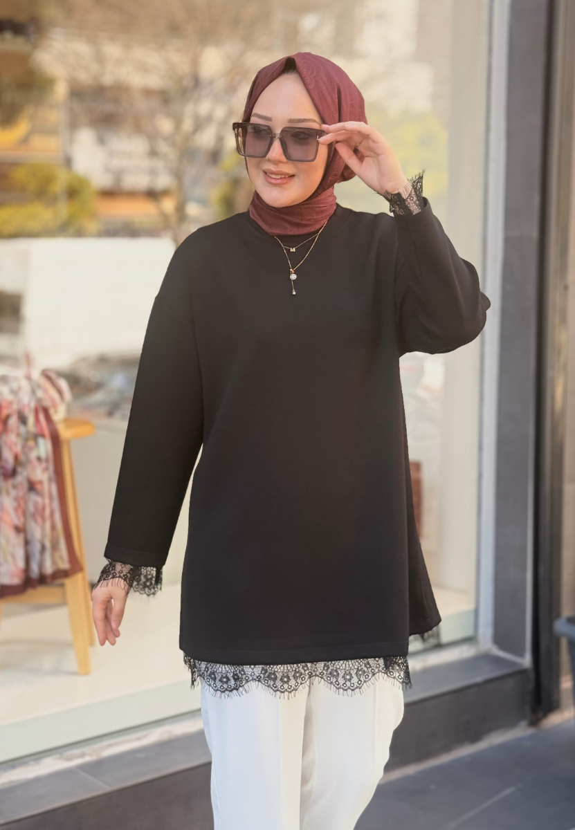  Eva Siyah Sweat