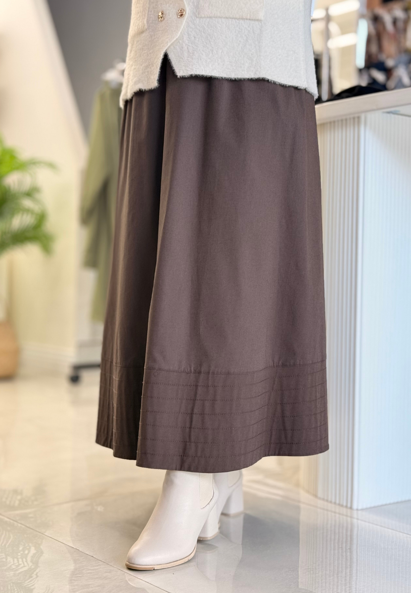 Acı Kahve New Poplin Etek