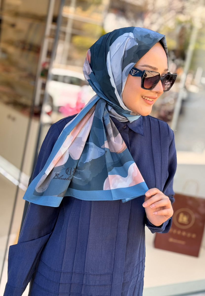 Blueberry Bursa İpeği Şal 4