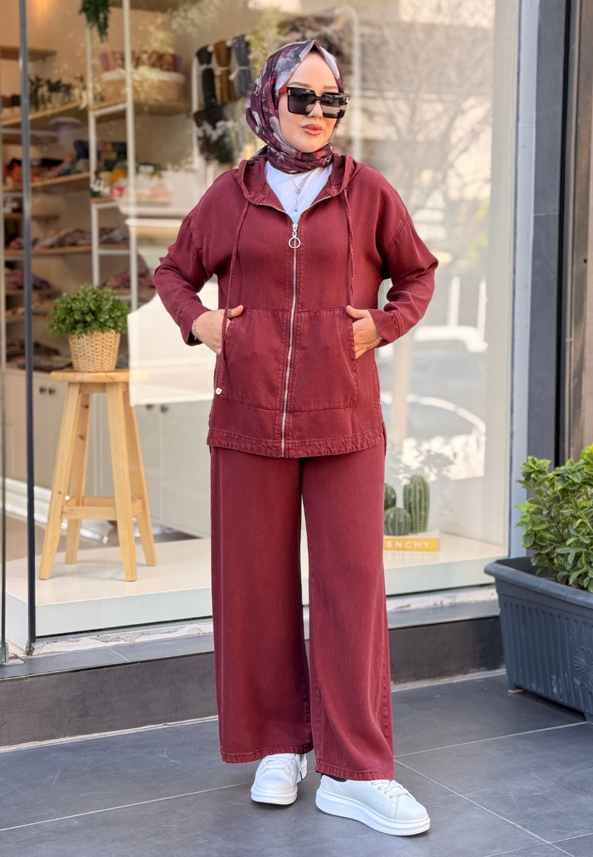 Bordo Kanguru Tensel Takım